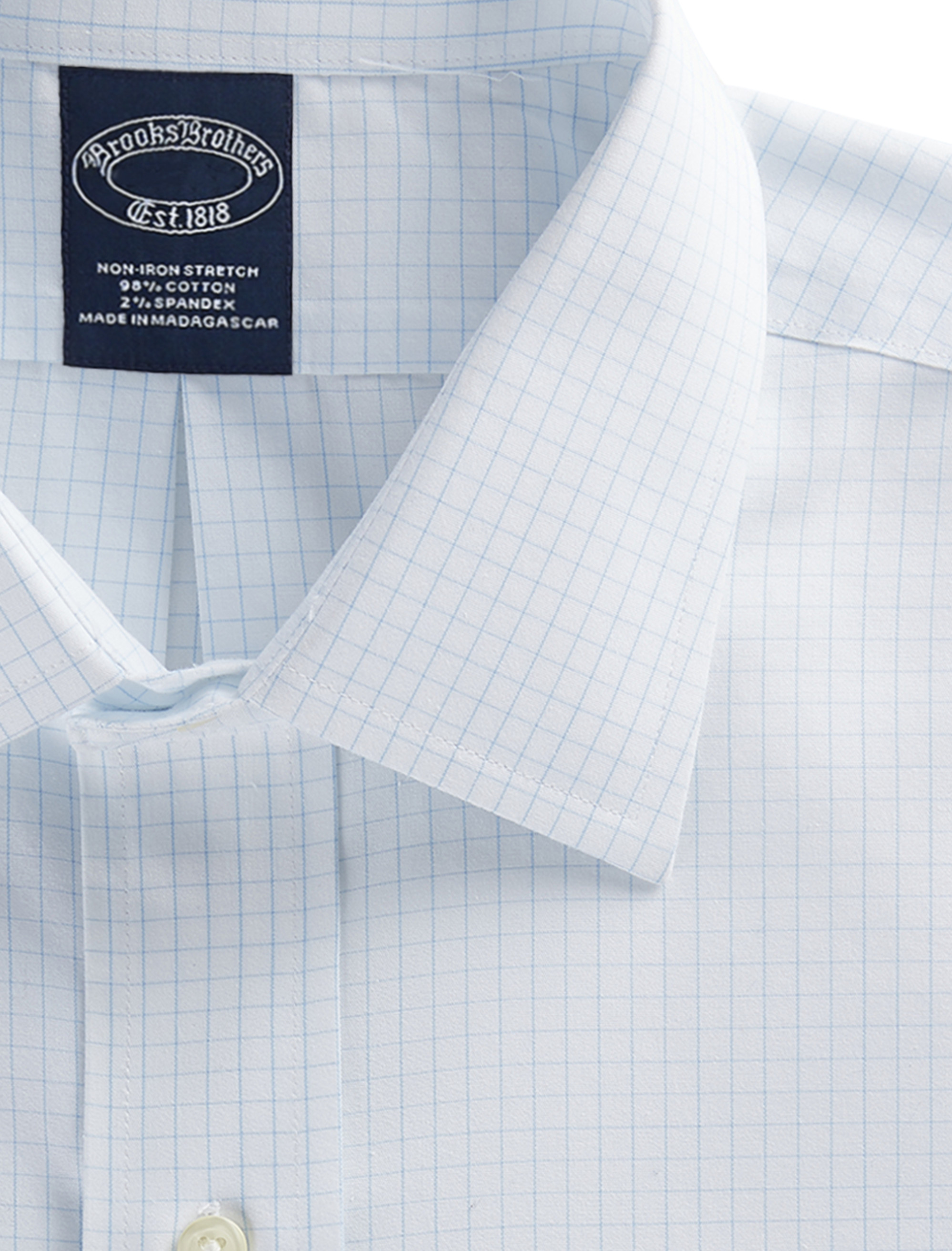 Non-Iron Graph Patterned Dress Shirt