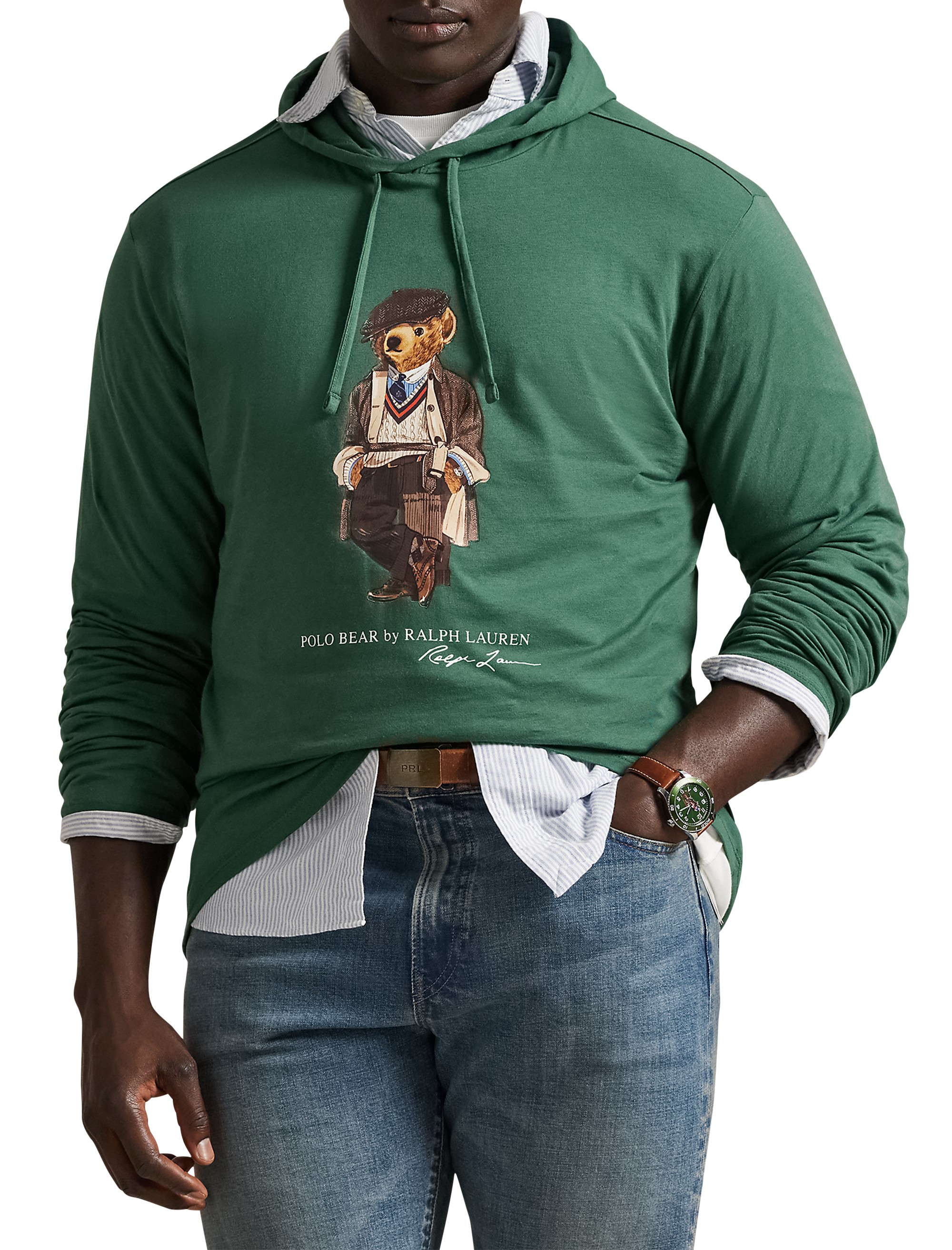 Polo Bear Jersey Hooded T-Shirt