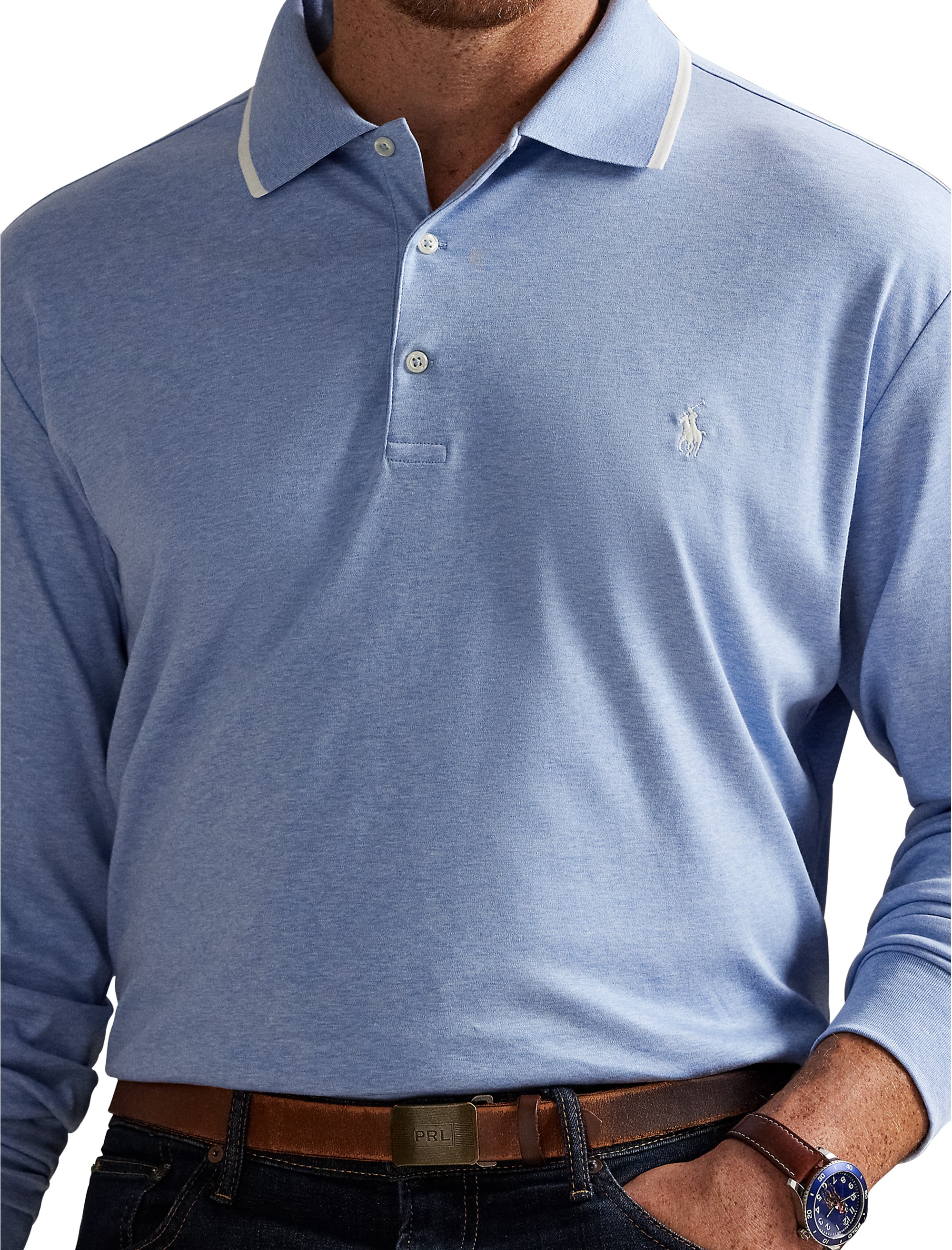 Long-Sleeve Polo Shirt - thumbnail 3