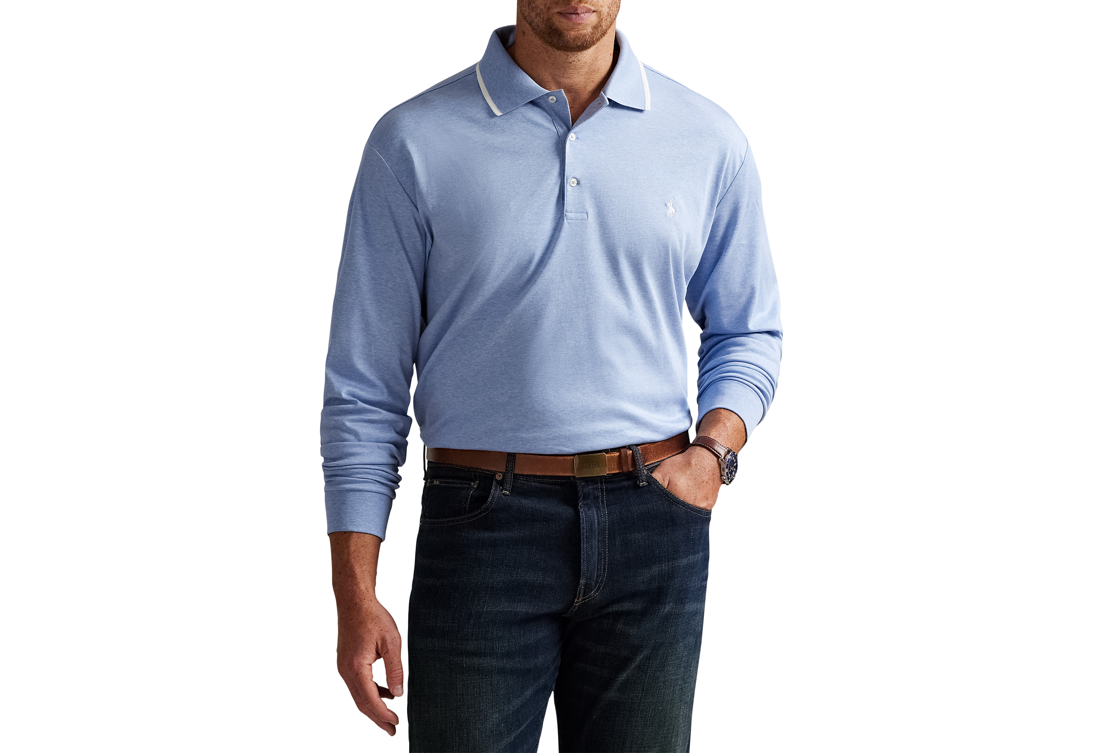 Long-Sleeve Polo Shirt