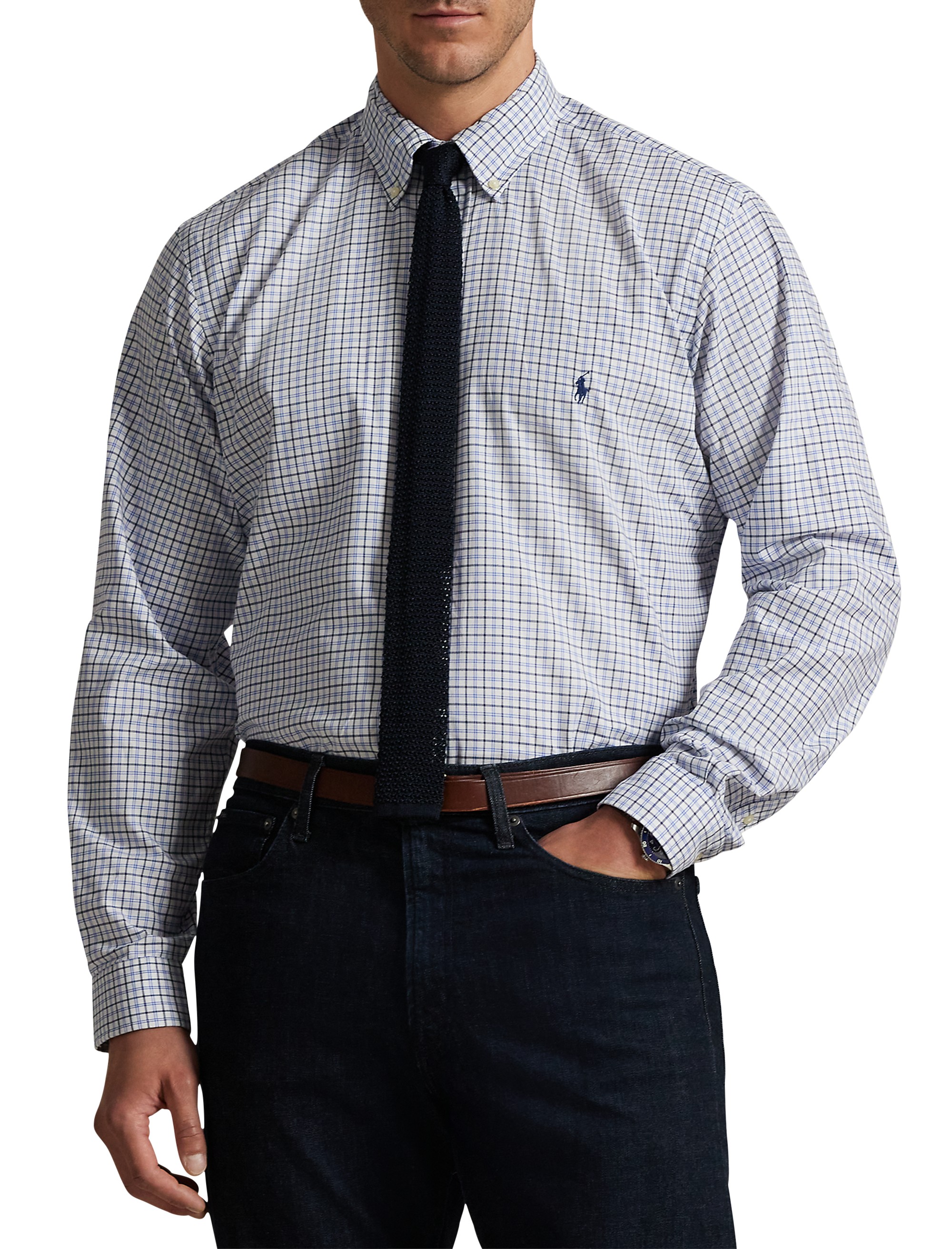 Multi Plaid Twill Sport Shirt - thumbnail 5