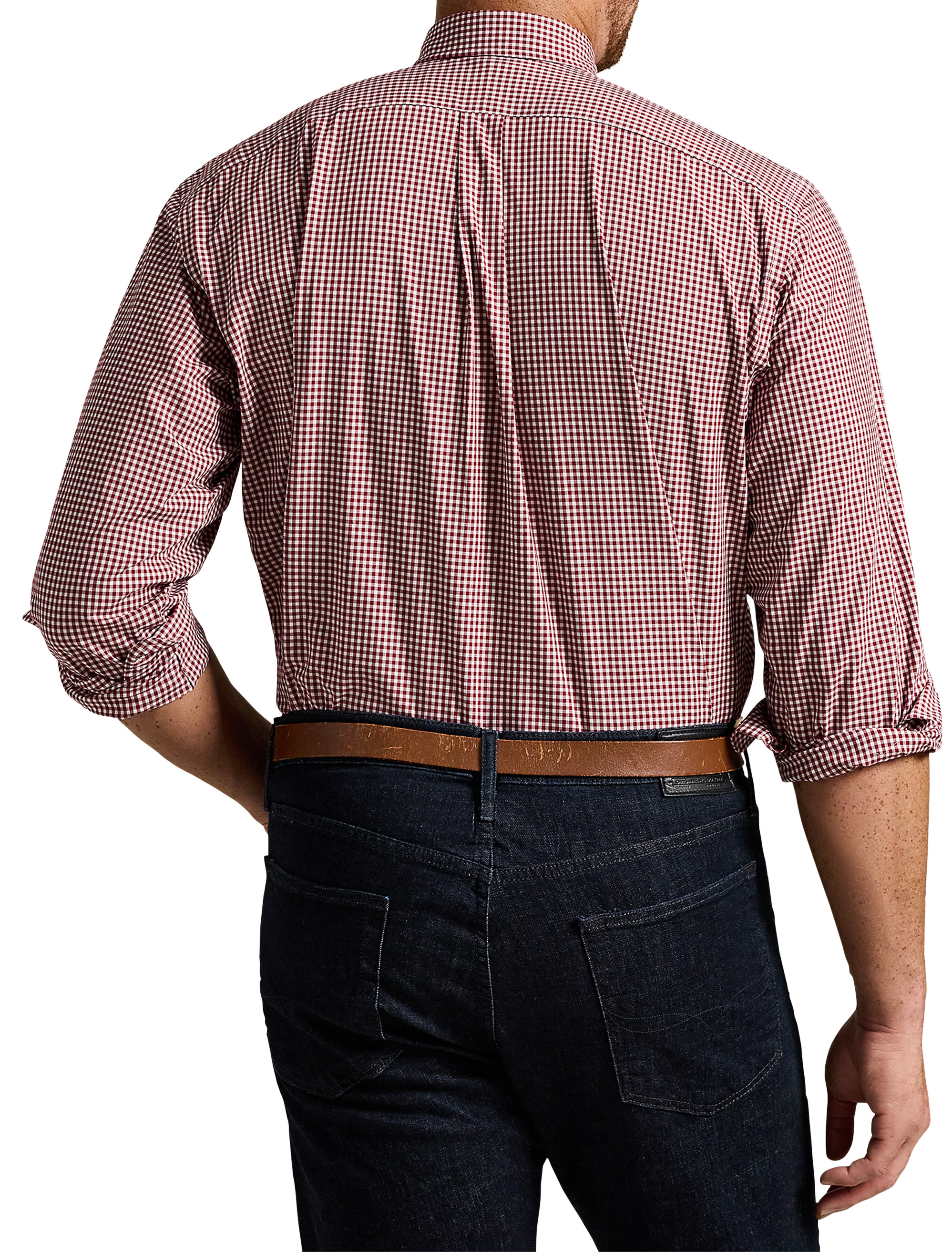 Gingham Stretch Poplin Sport Shirt