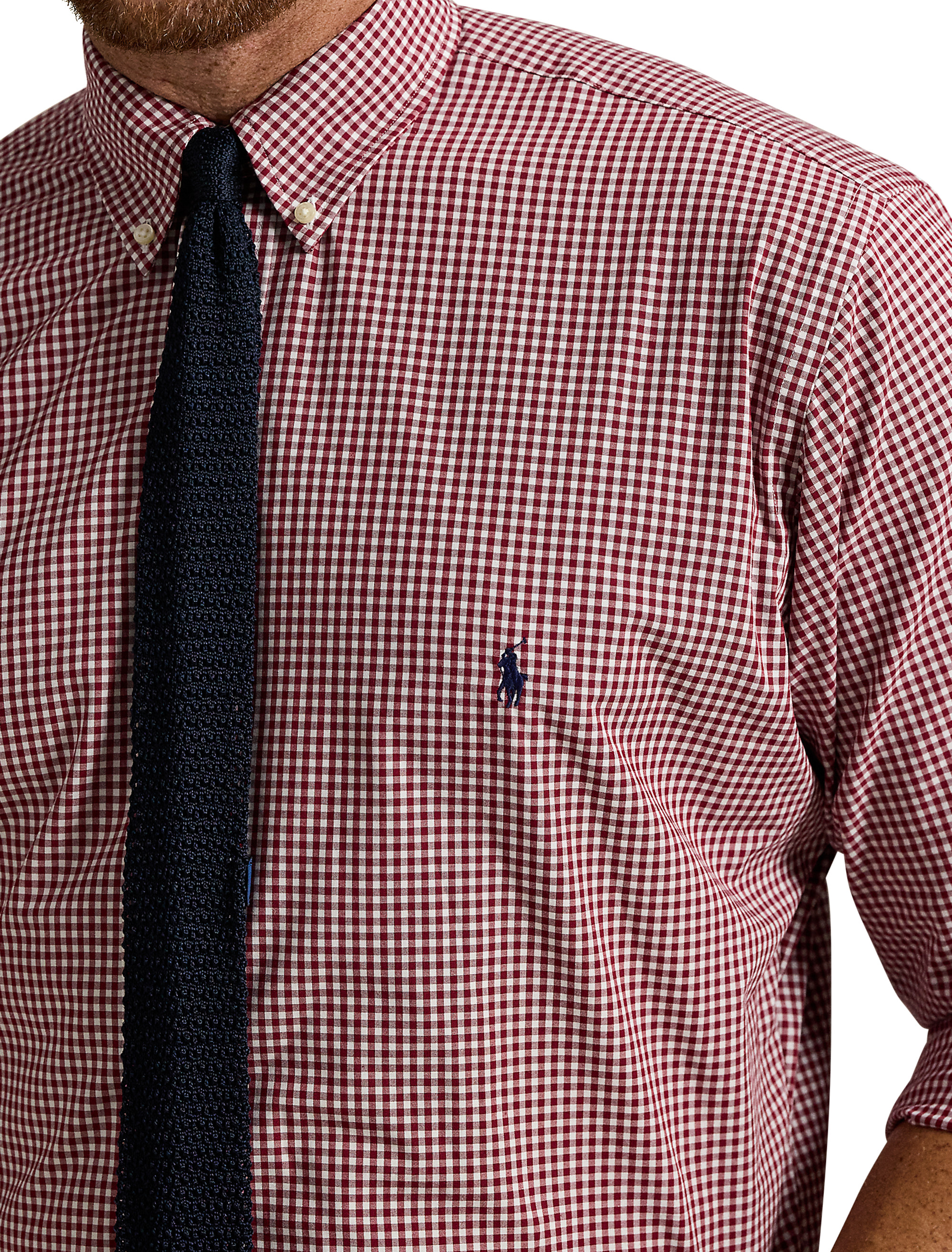 Gingham Stretch Poplin Sport Shirt