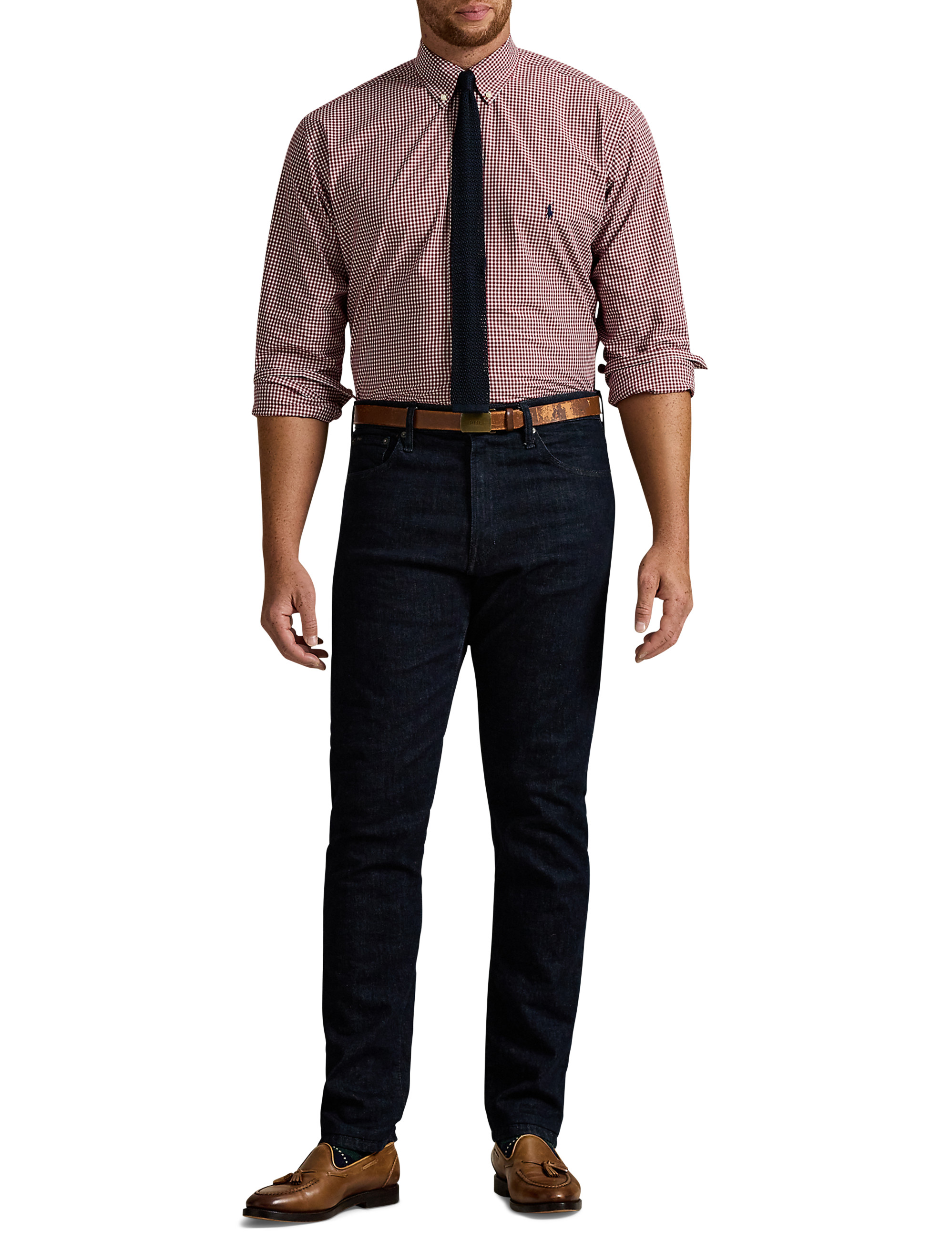 Gingham Stretch Poplin Sport Shirt