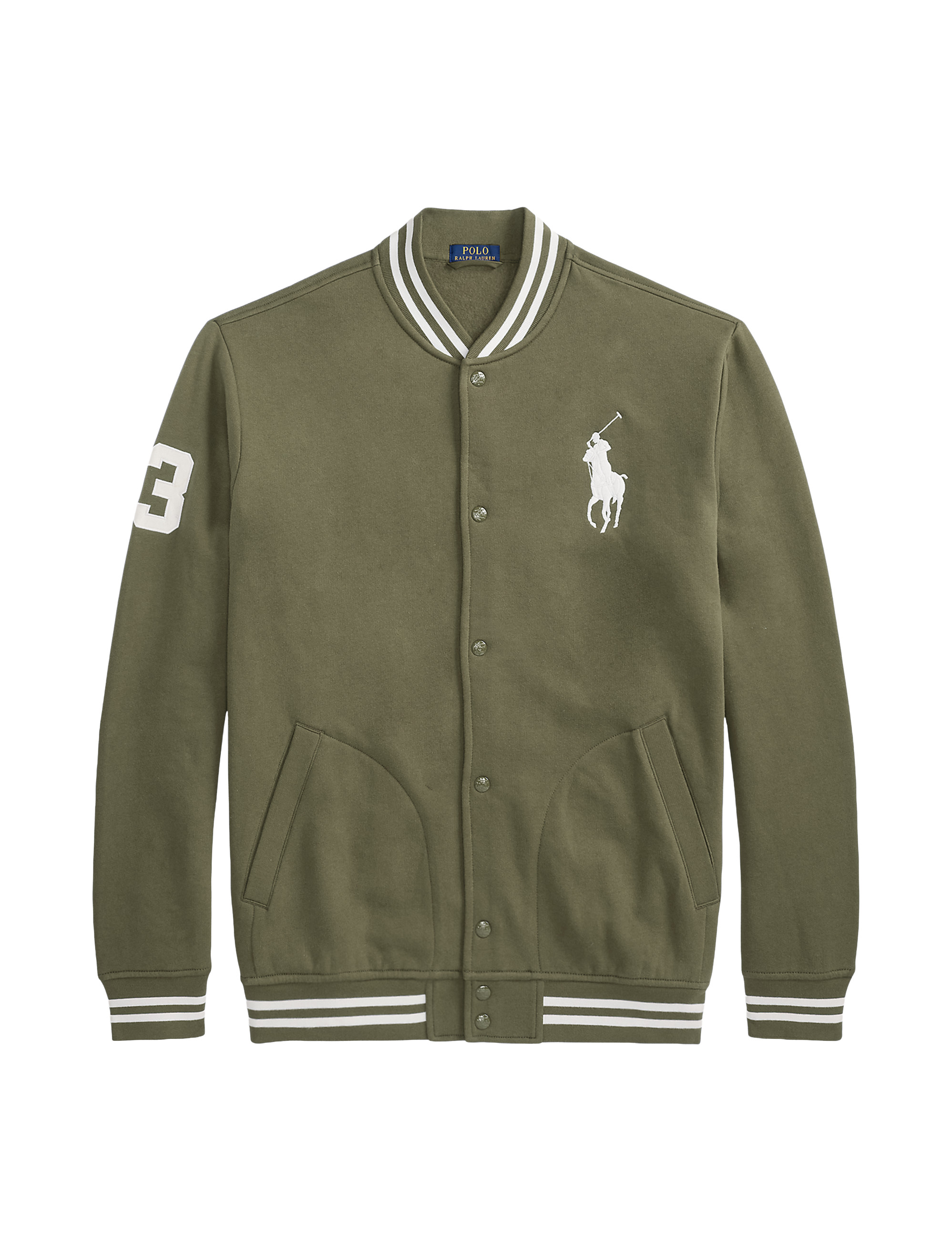 Big + Tall | Polo Ralph Lauren Big Pony Fleece Baseball Jacket | DXL