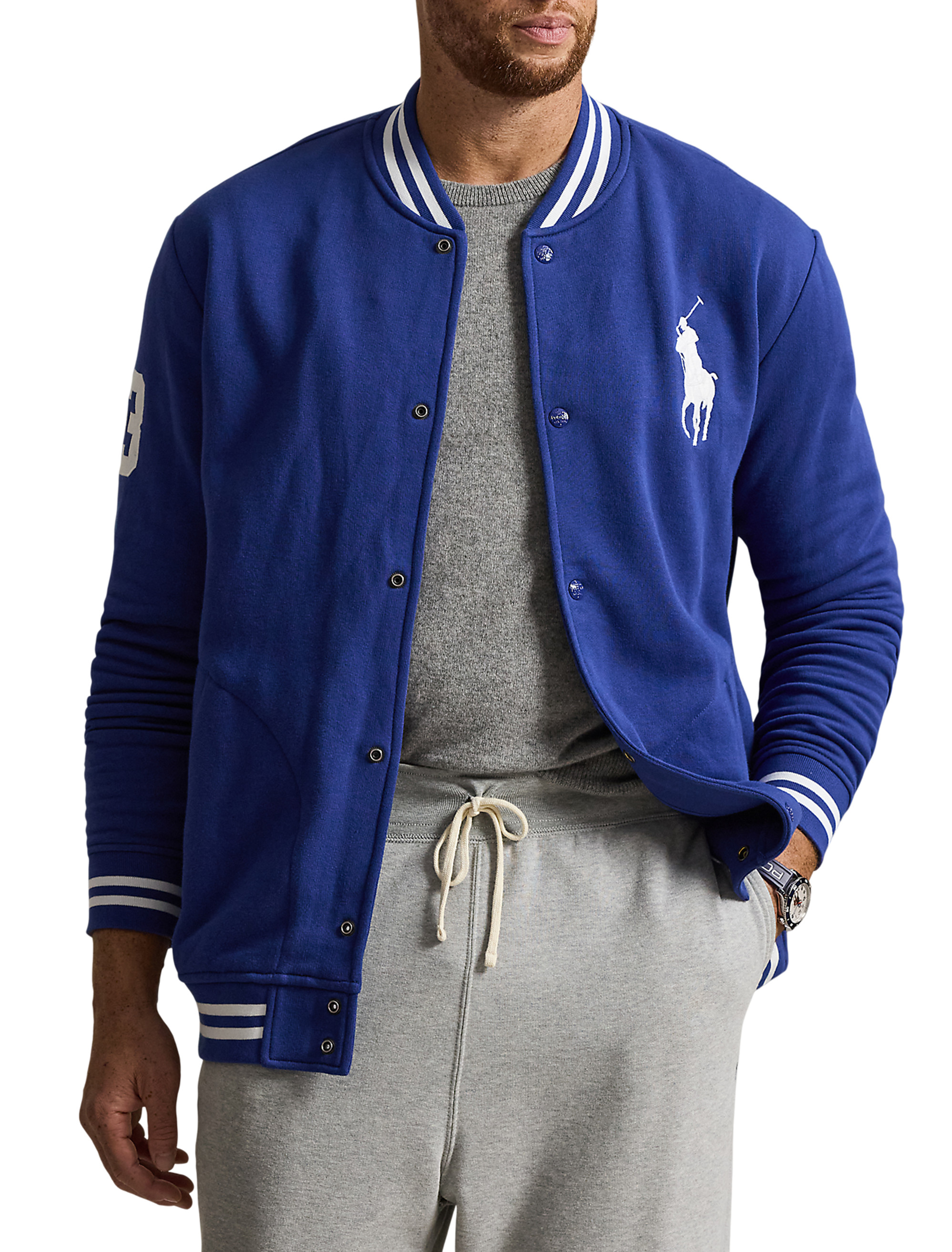 Big Pony Fleece Baseball Jacket