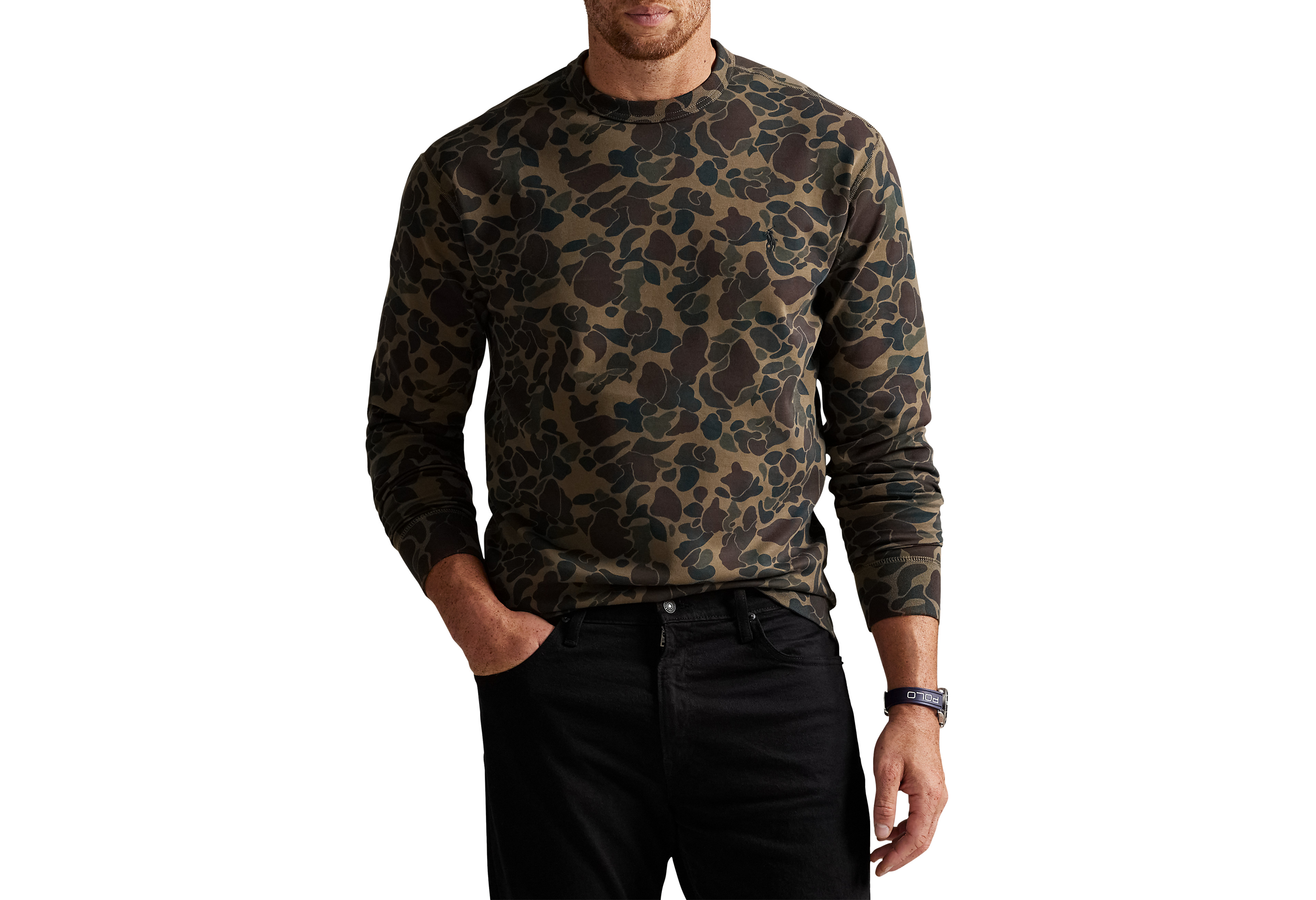 Camo Double-Knit Sweatshirt