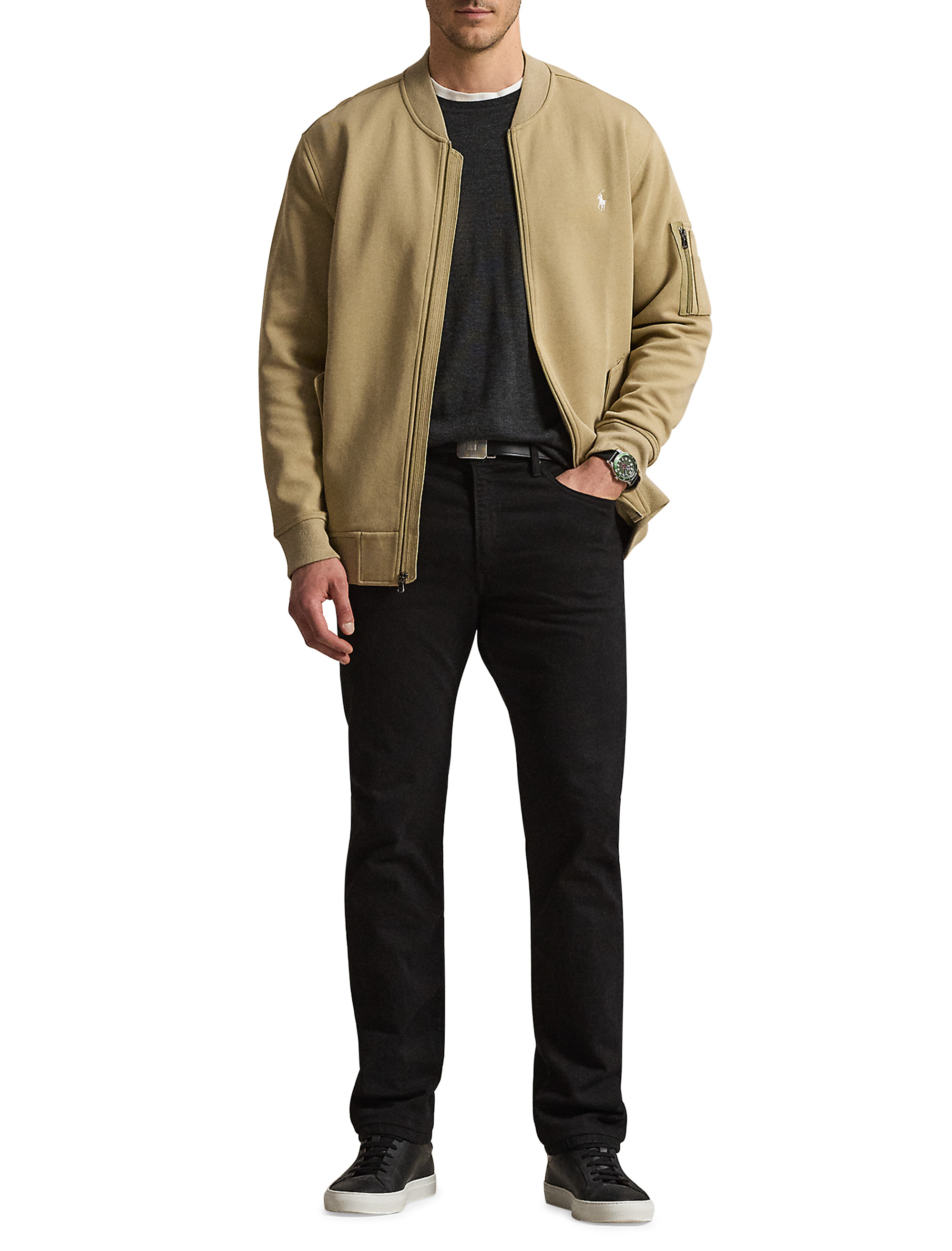 Double-Knit Bomber Jacket