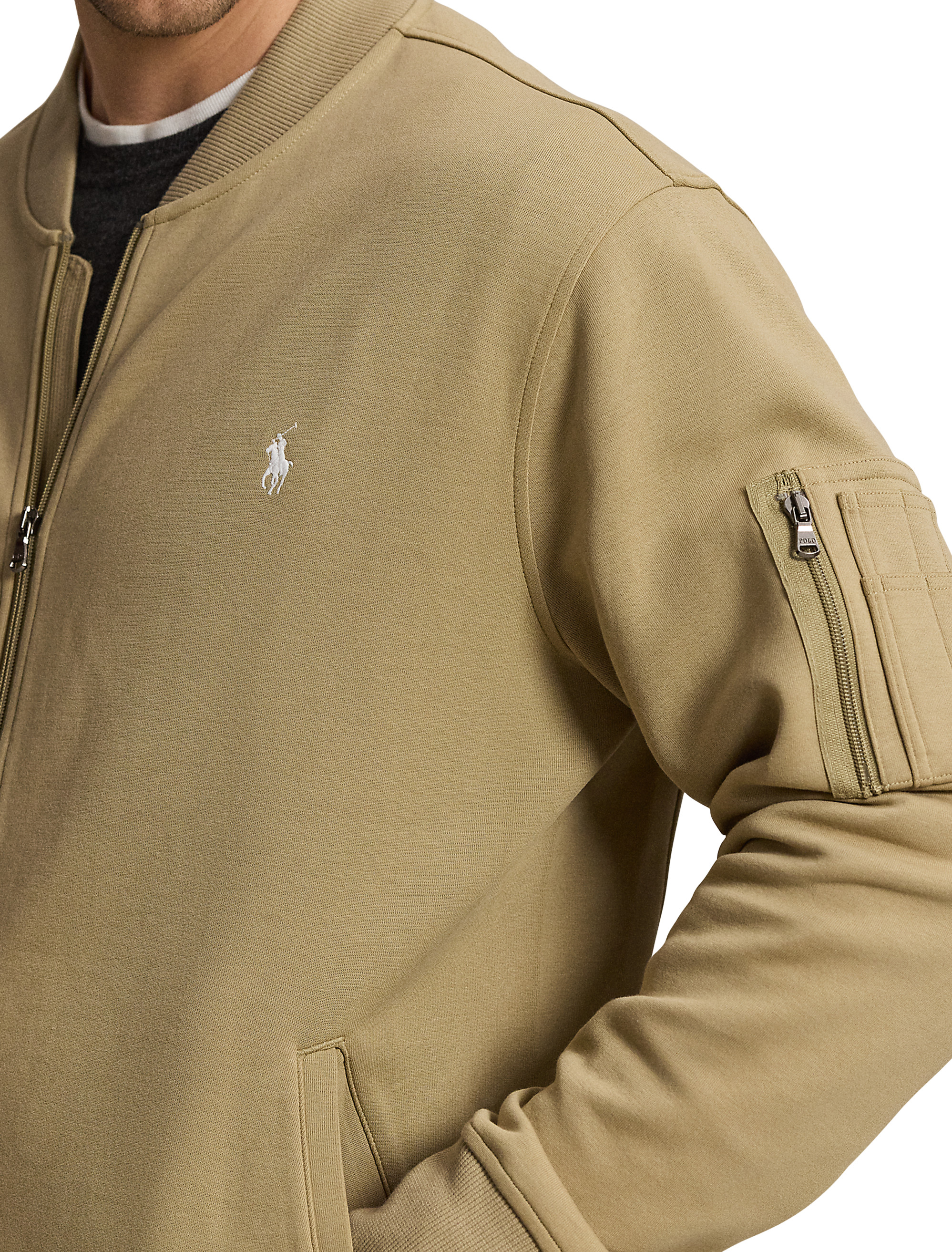 Double-Knit Bomber Jacket