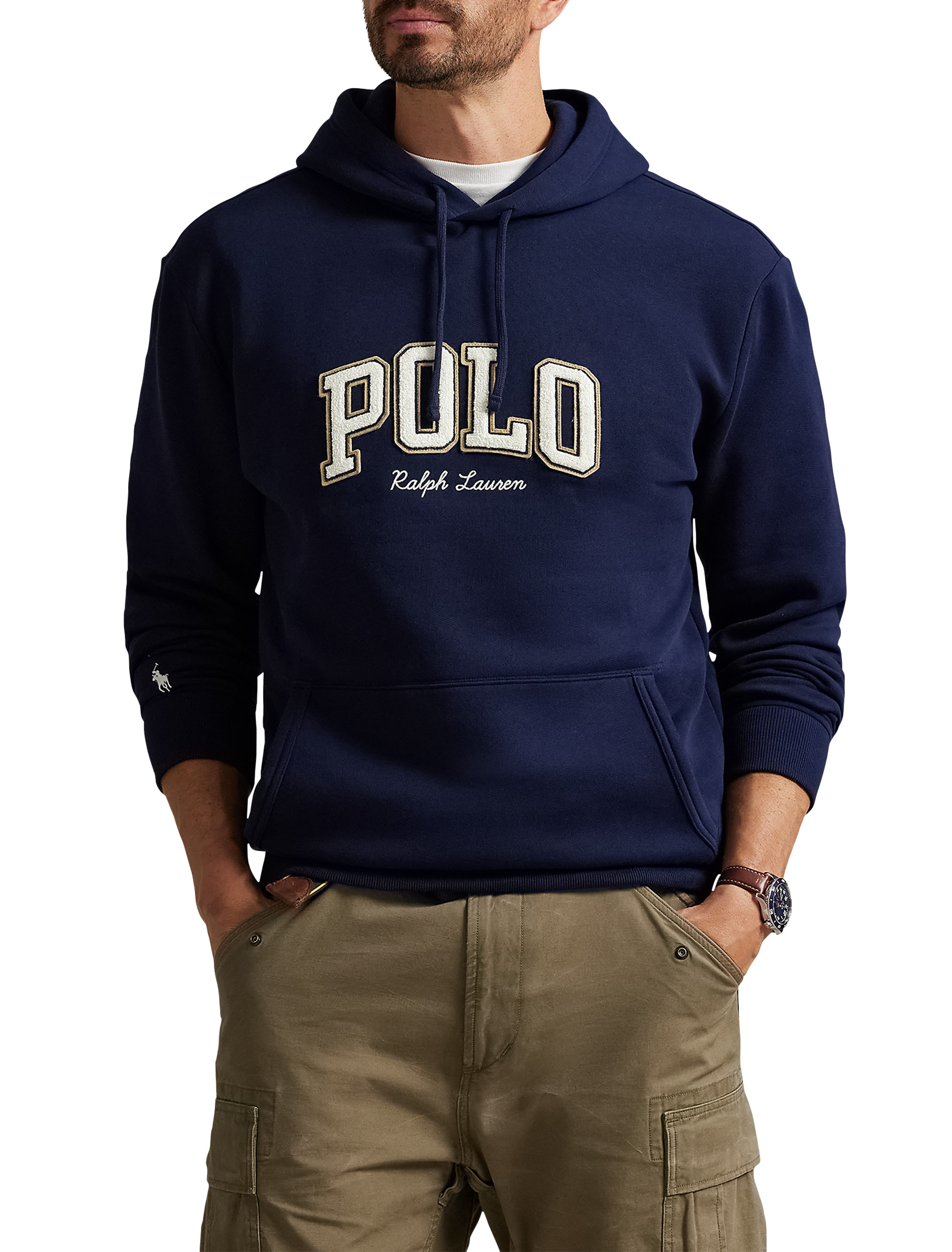 Big + Tall | Polo Ralph Lauren Logo Fleece Full-Zip Hoodie | DXL