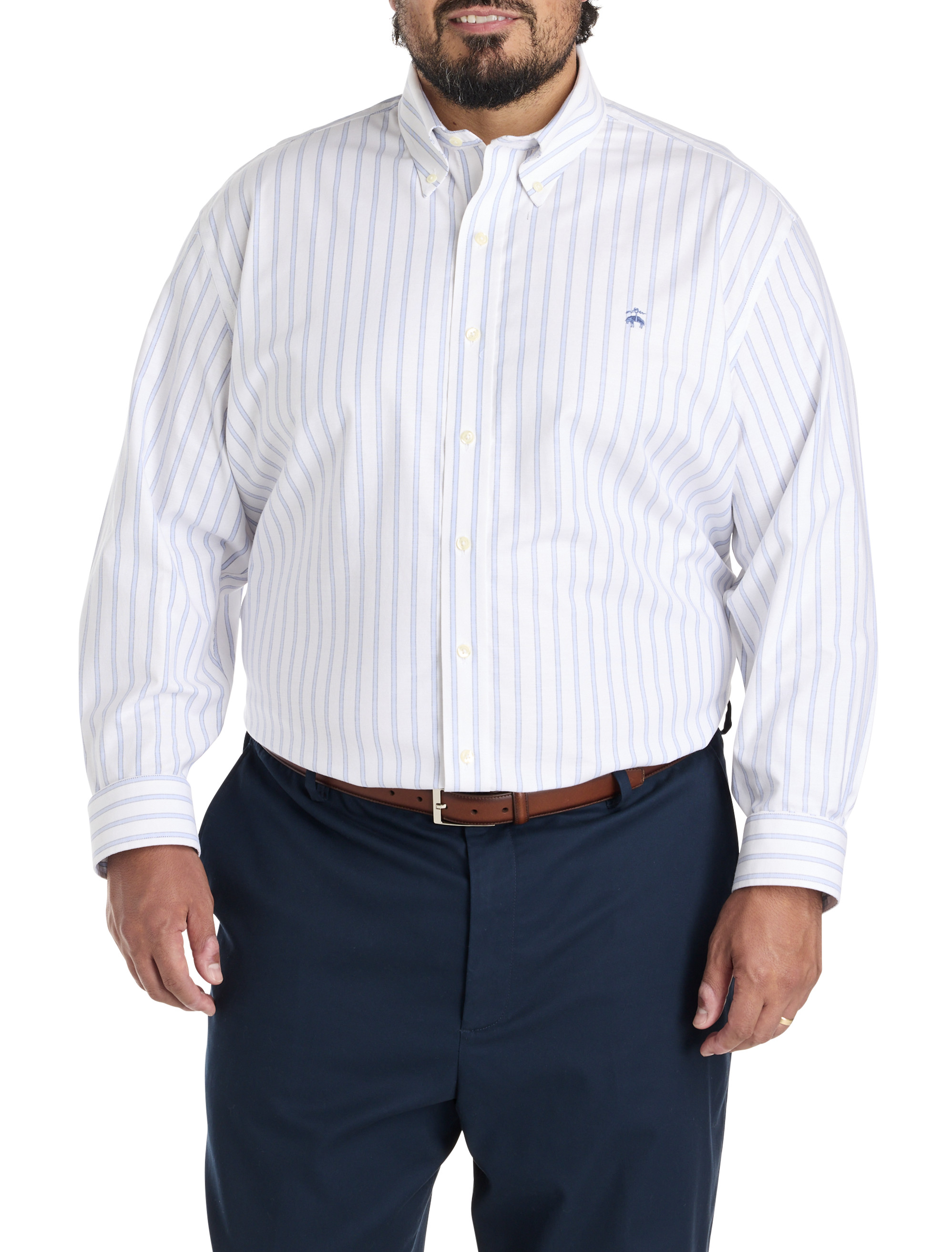 Non-Iron Striped Sport Shirt