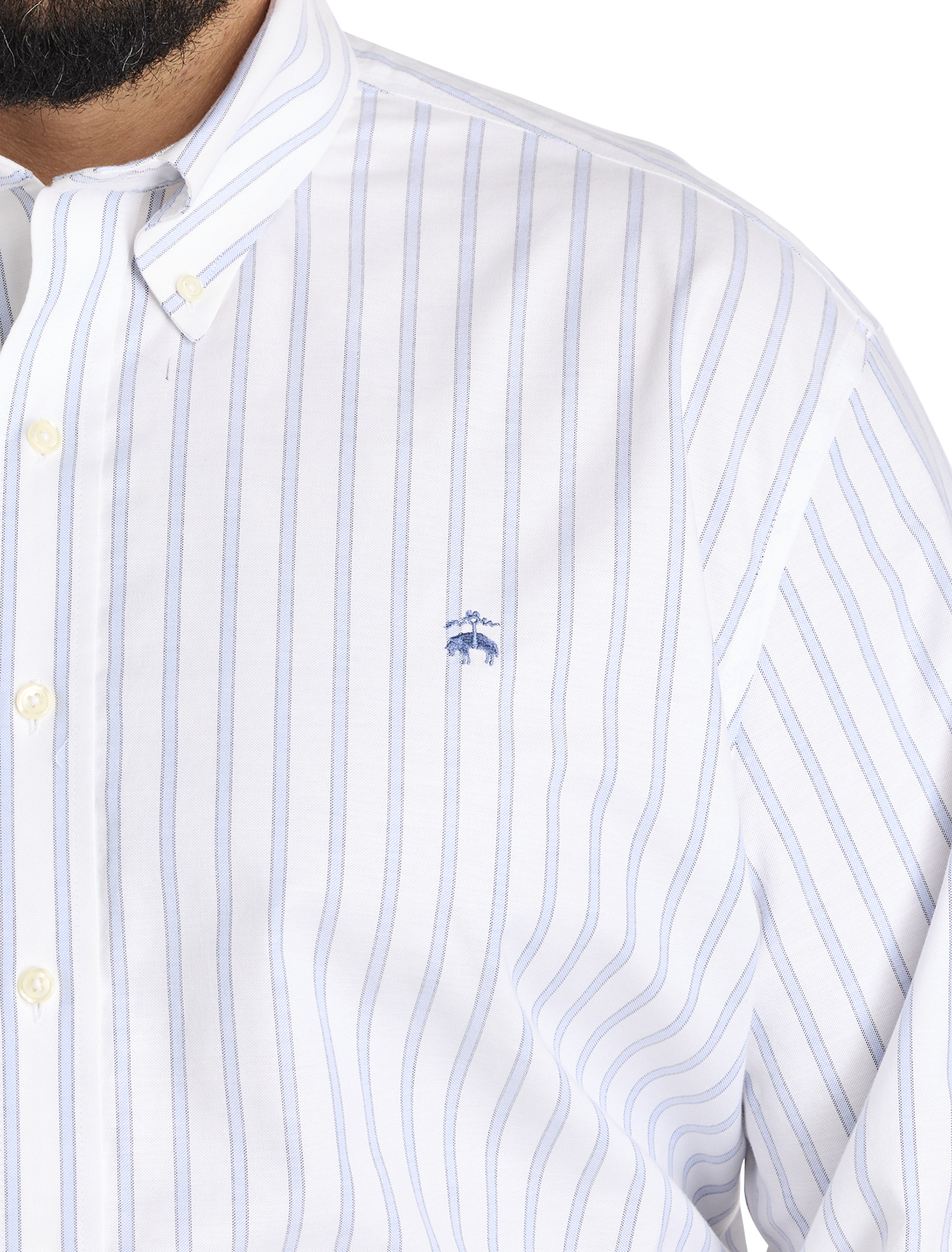 Non-Iron Striped Sport Shirt