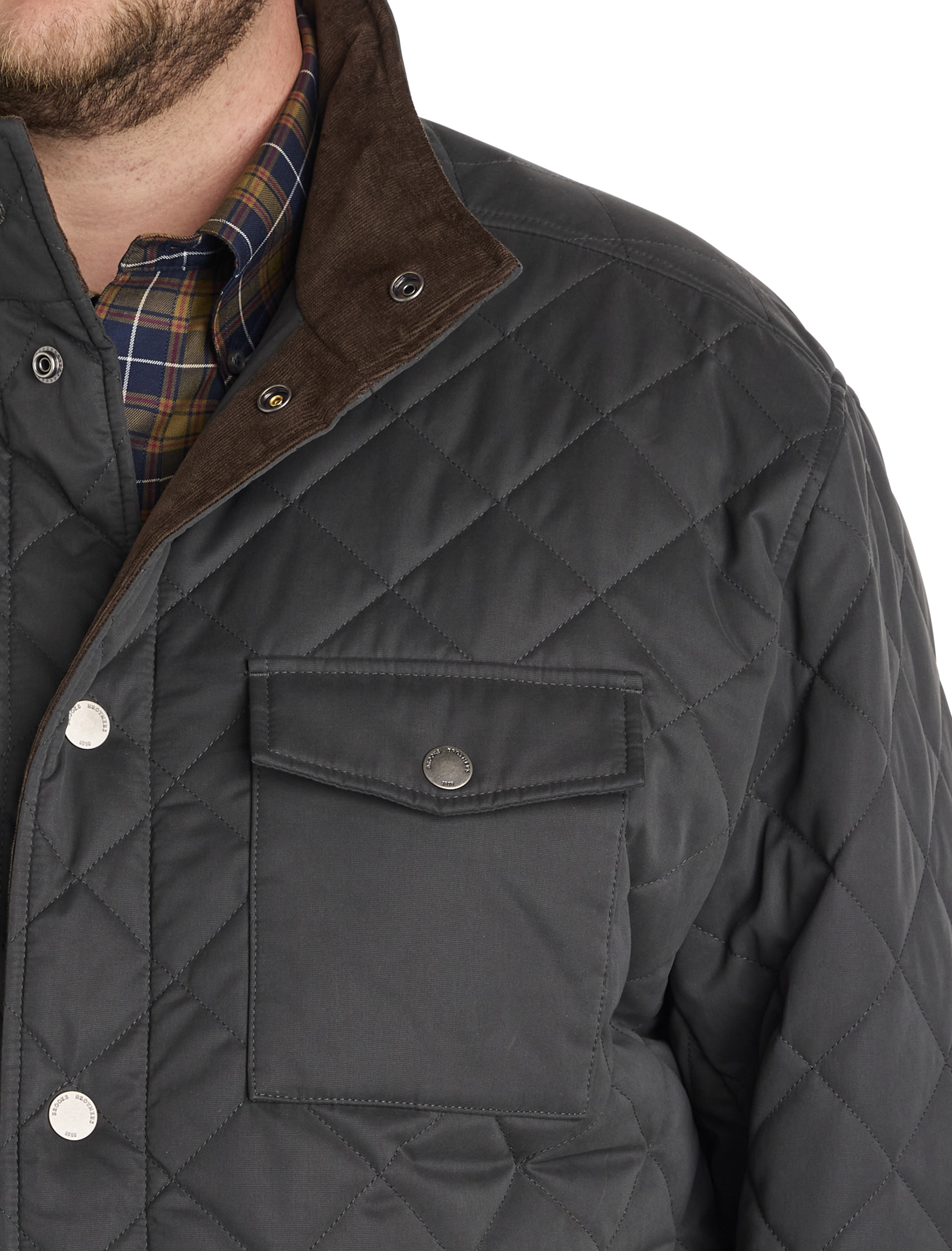 Big + Tall | Brooks Brothers Quilted Shirt Jacket | DXL