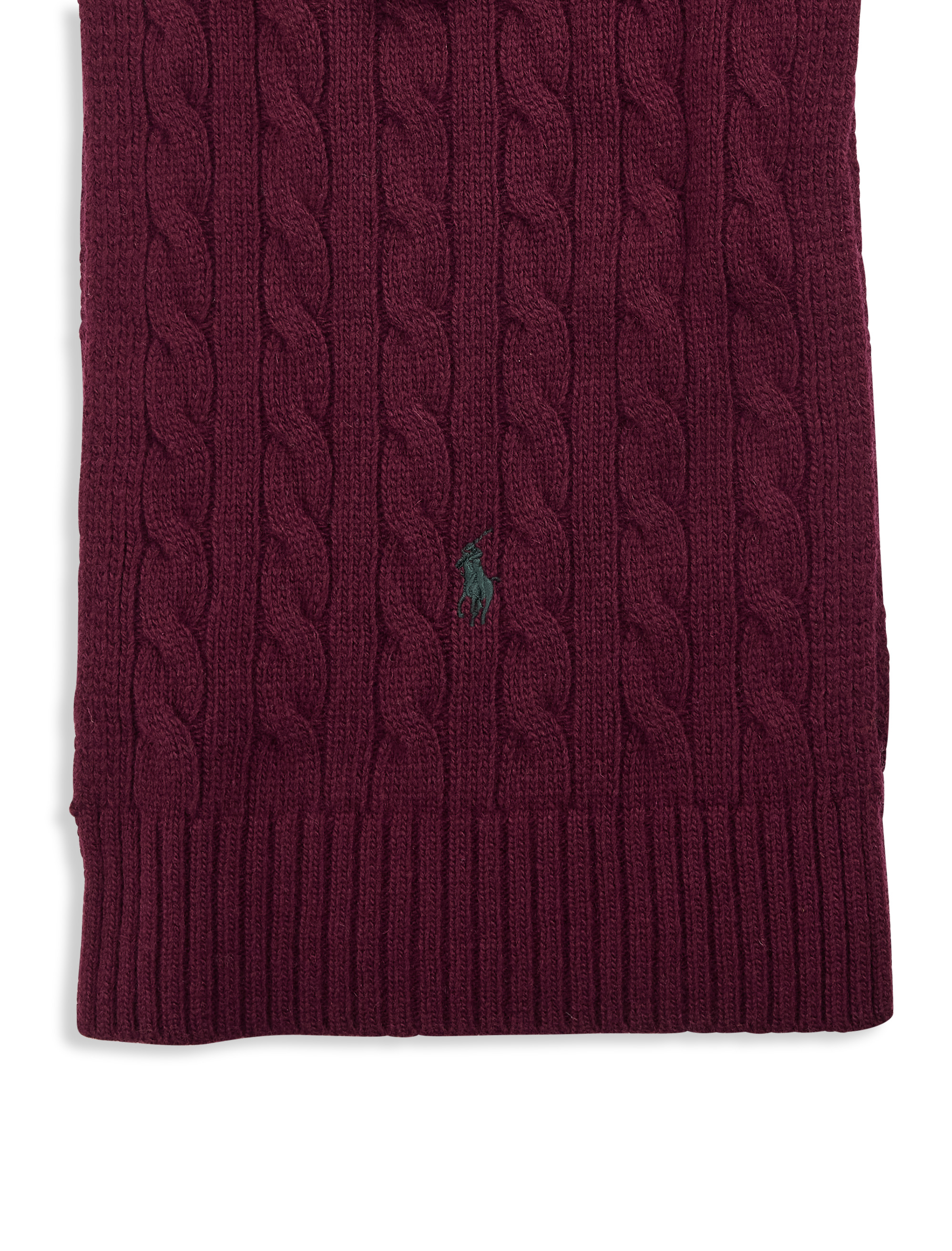 Classic Cable-Knit Scarf