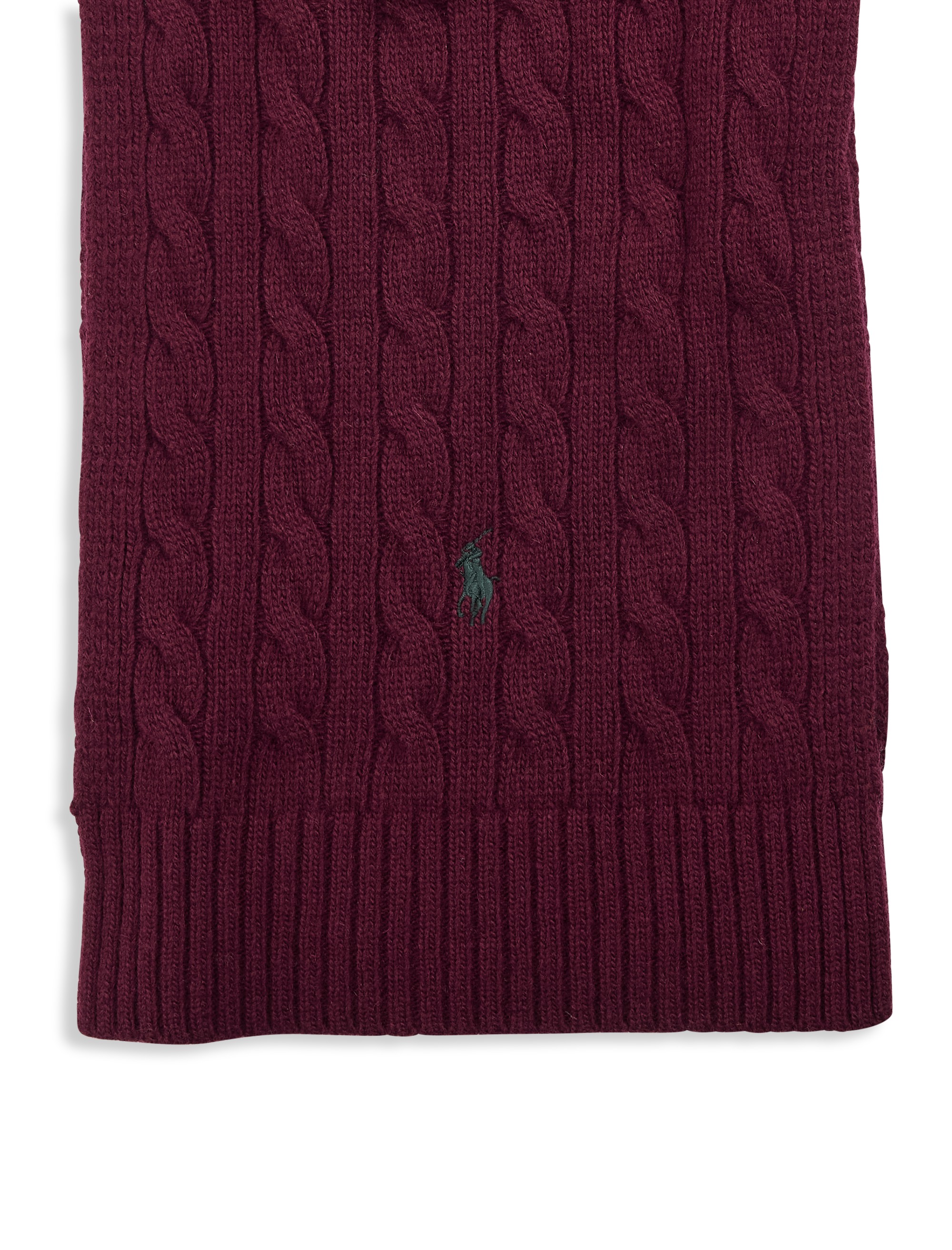 Classic Cable-Knit Scarf - thumbnail 2