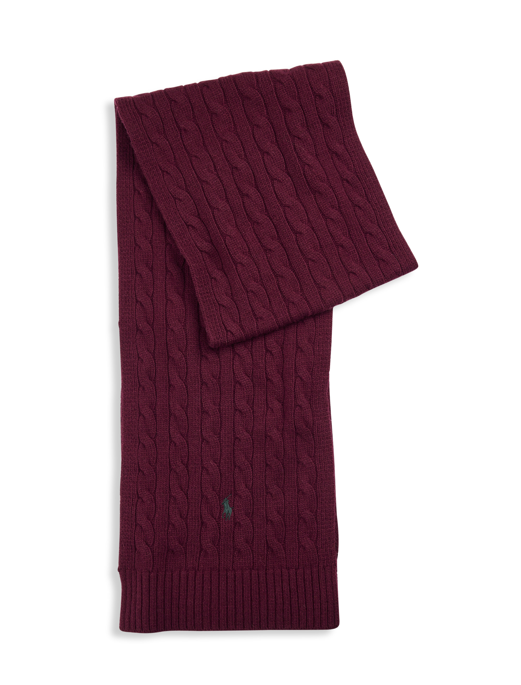 Big + Tall | Polo Ralph Lauren Classic Cable-Knit Scarf | DXL