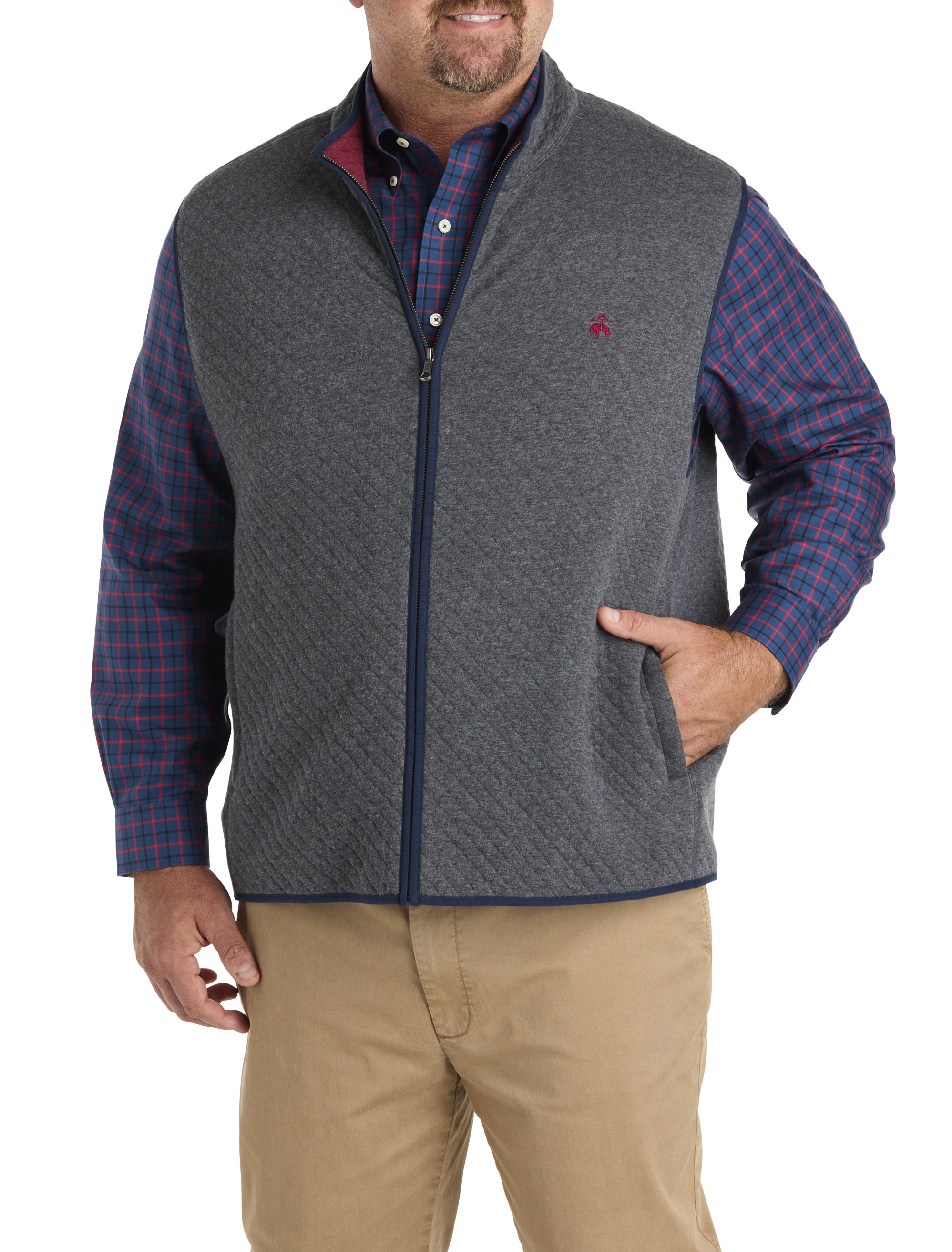 Big + Tall | Brooks Brothers Diamond Quilted Vest | DXL