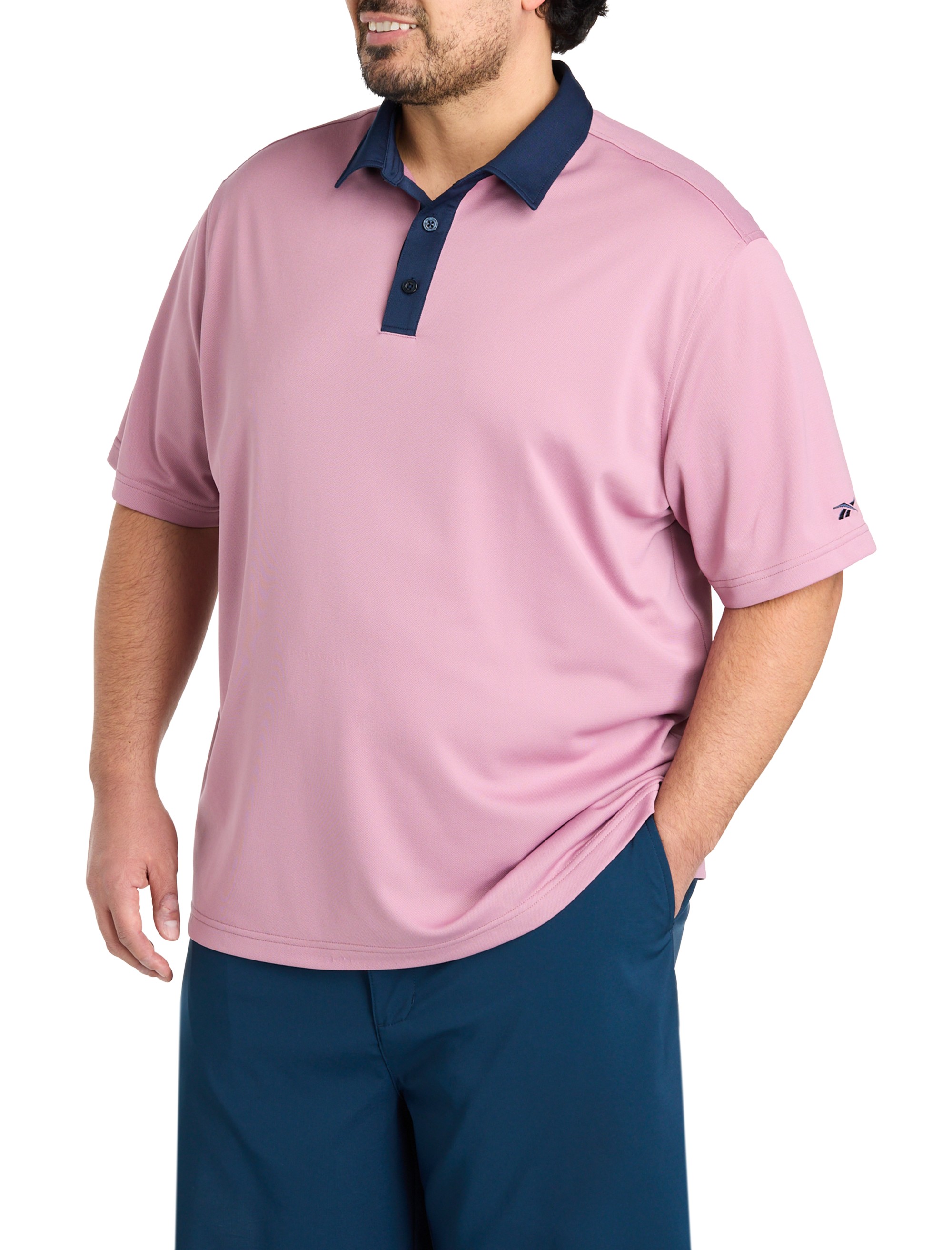 Contrast Solid Polo Shirt - thumbnail 7