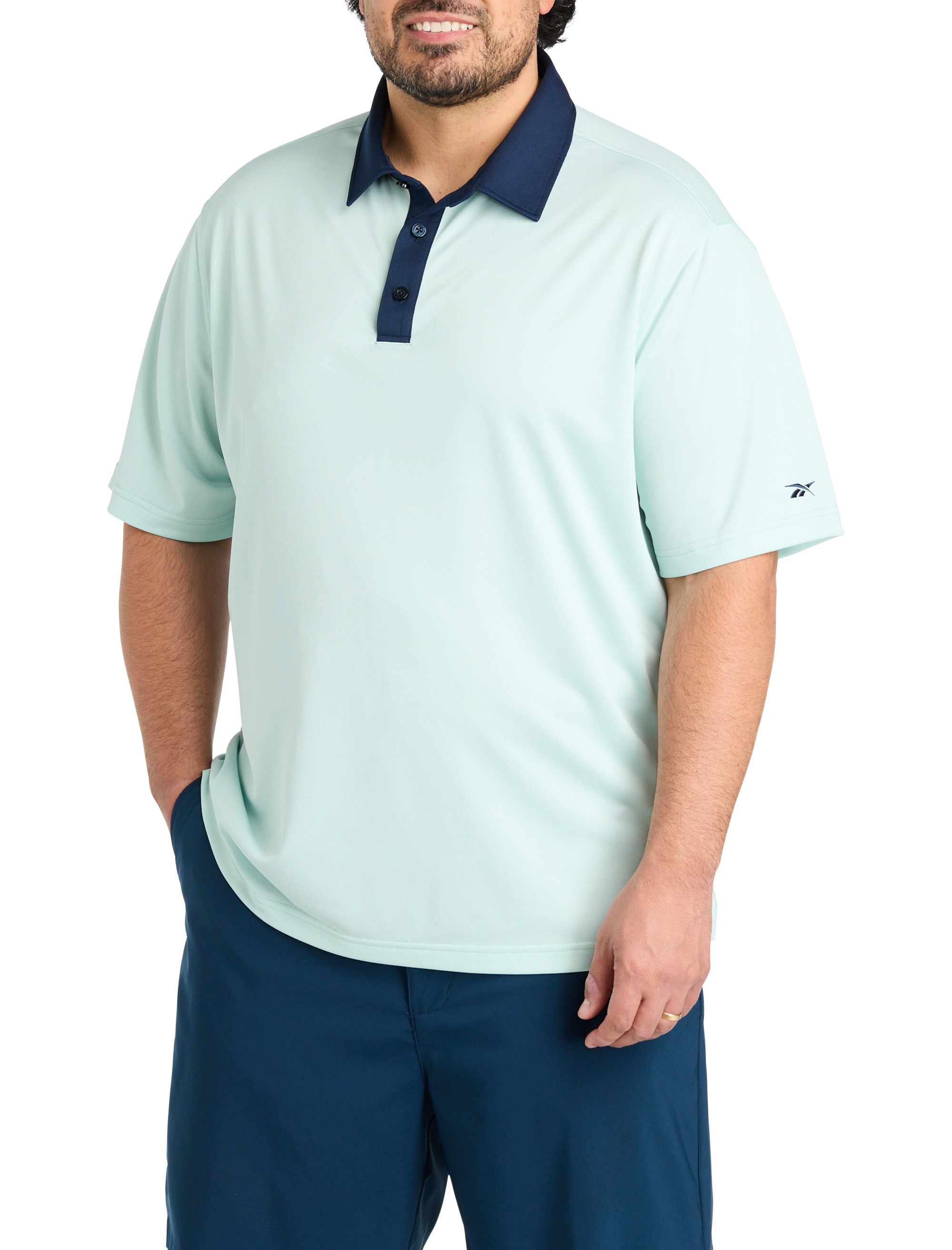 Contrast Solid Polo Shirt - thumbnail 4
