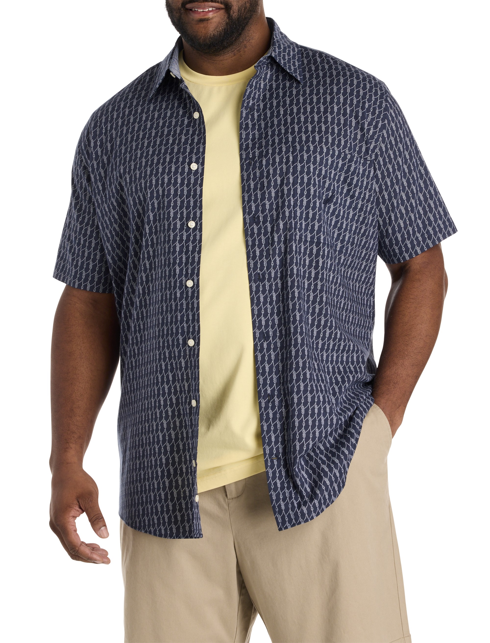 Rope-Printed Sport Shirt