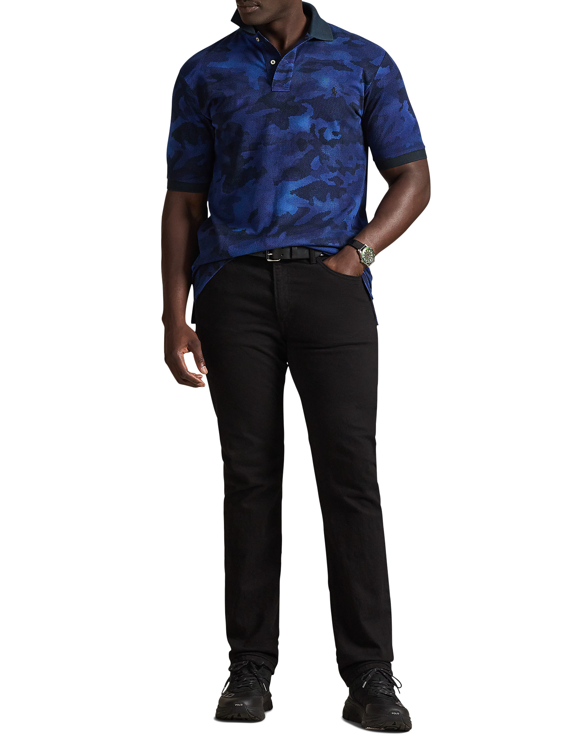 Animated Mesh Polo Shirt