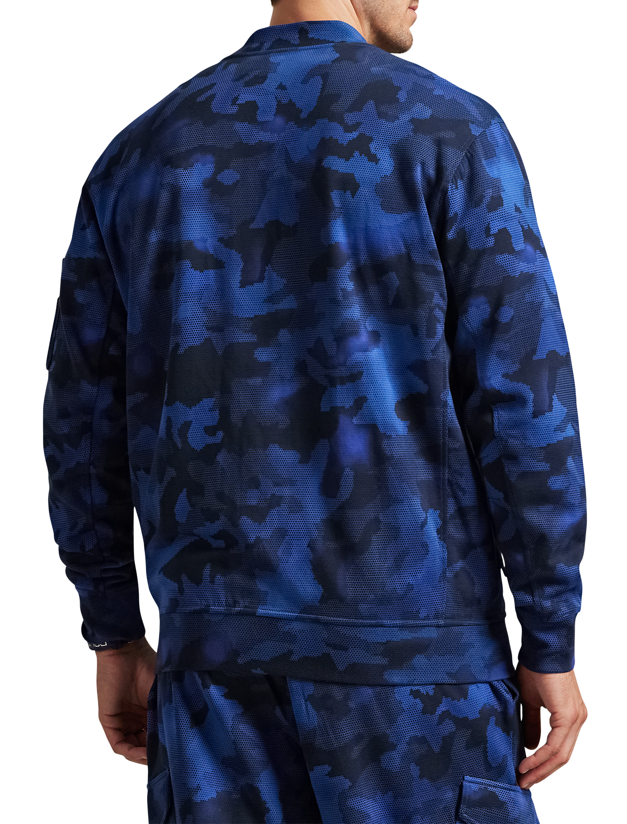 Double Knit Zip-Front Tech Sweatshirt