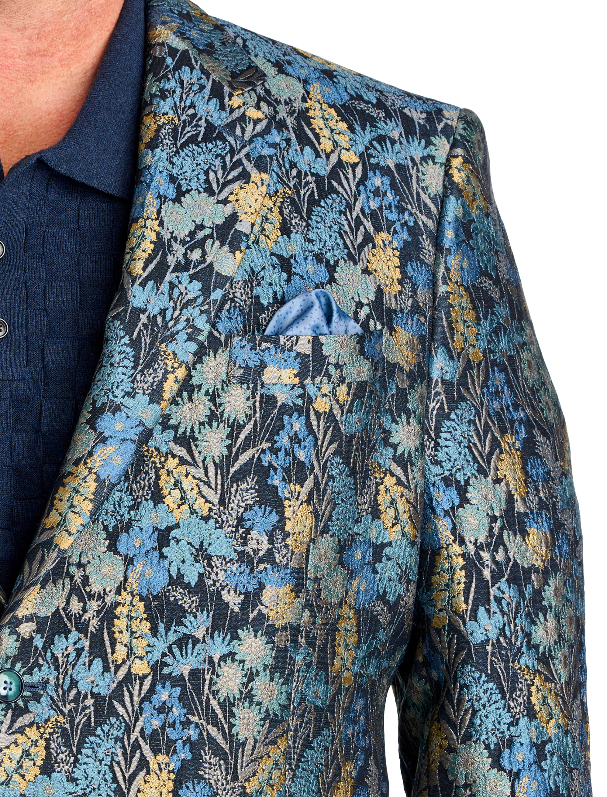 Floral Jacquard Sport Coat