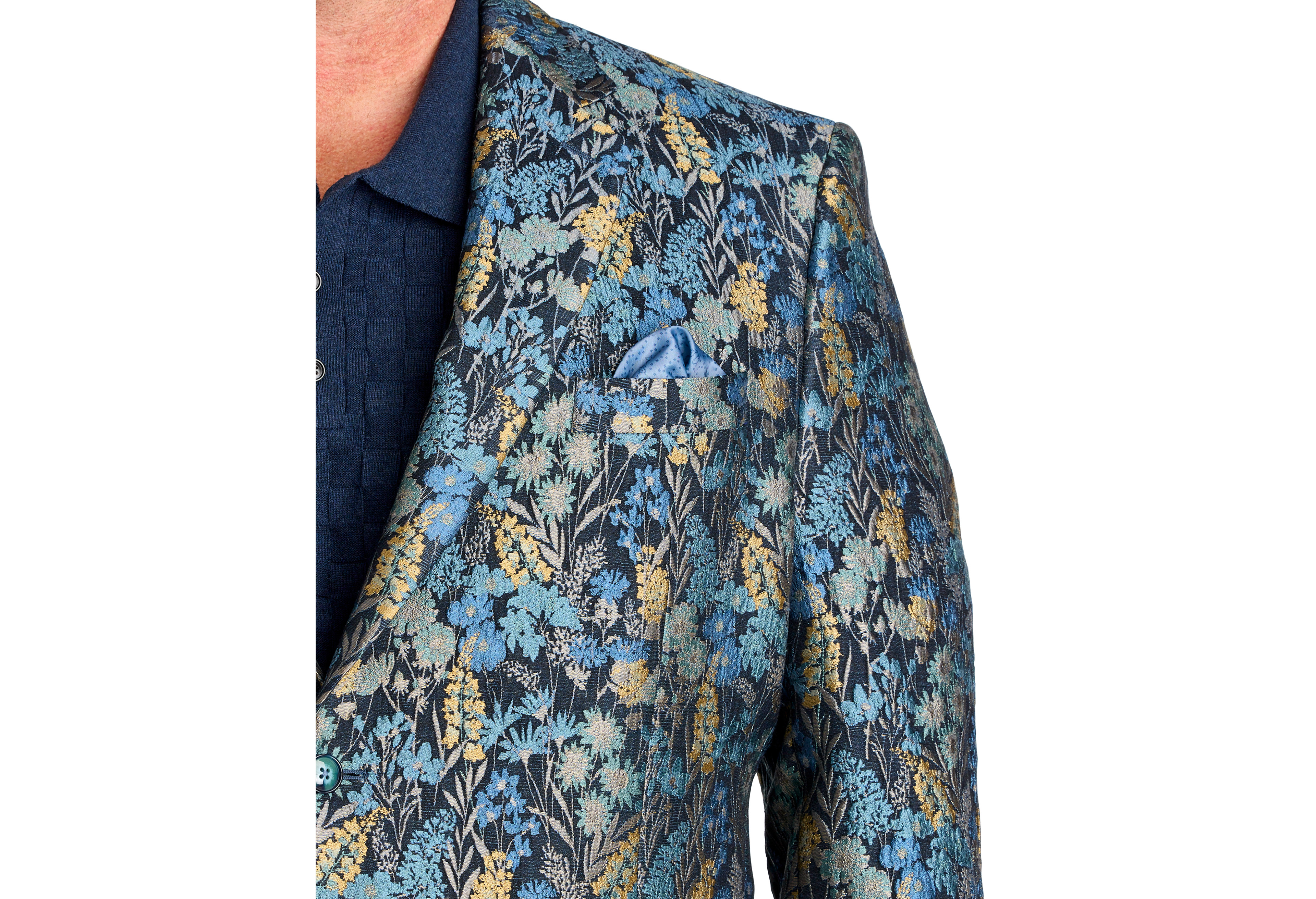 Floral Jacquard Sport Coat