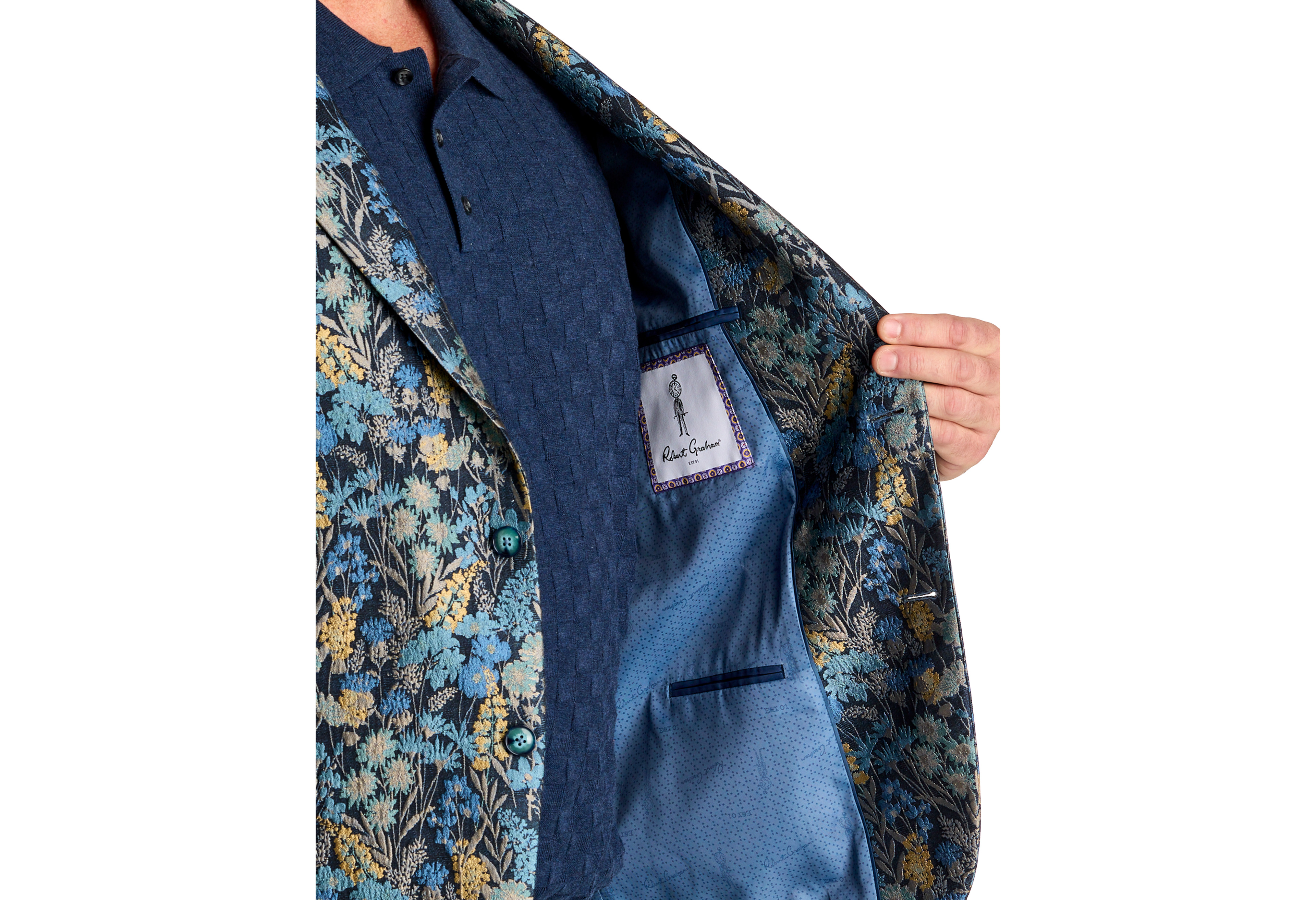 Floral Jacquard Sport Coat