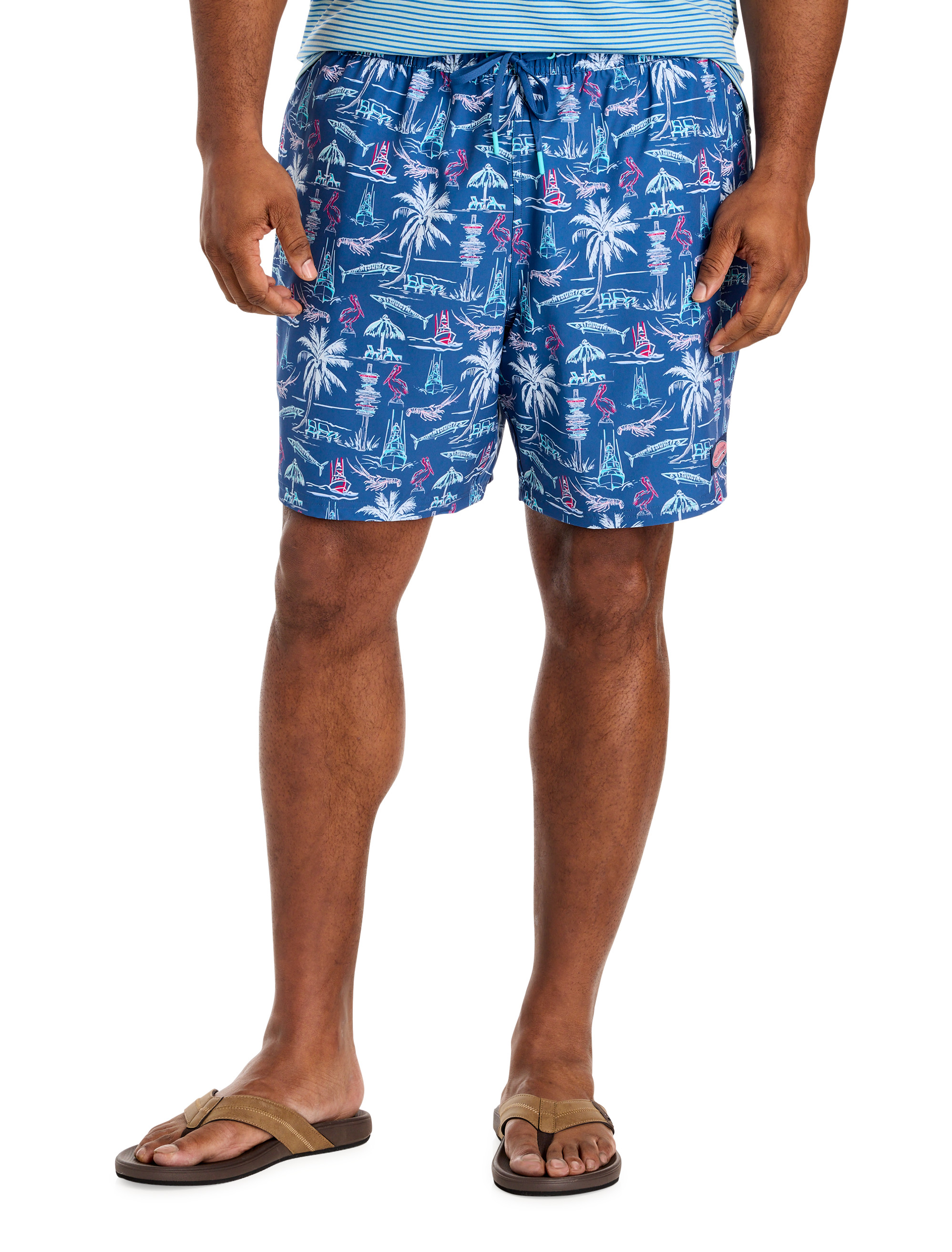 Printed Chappy Swim Trunks