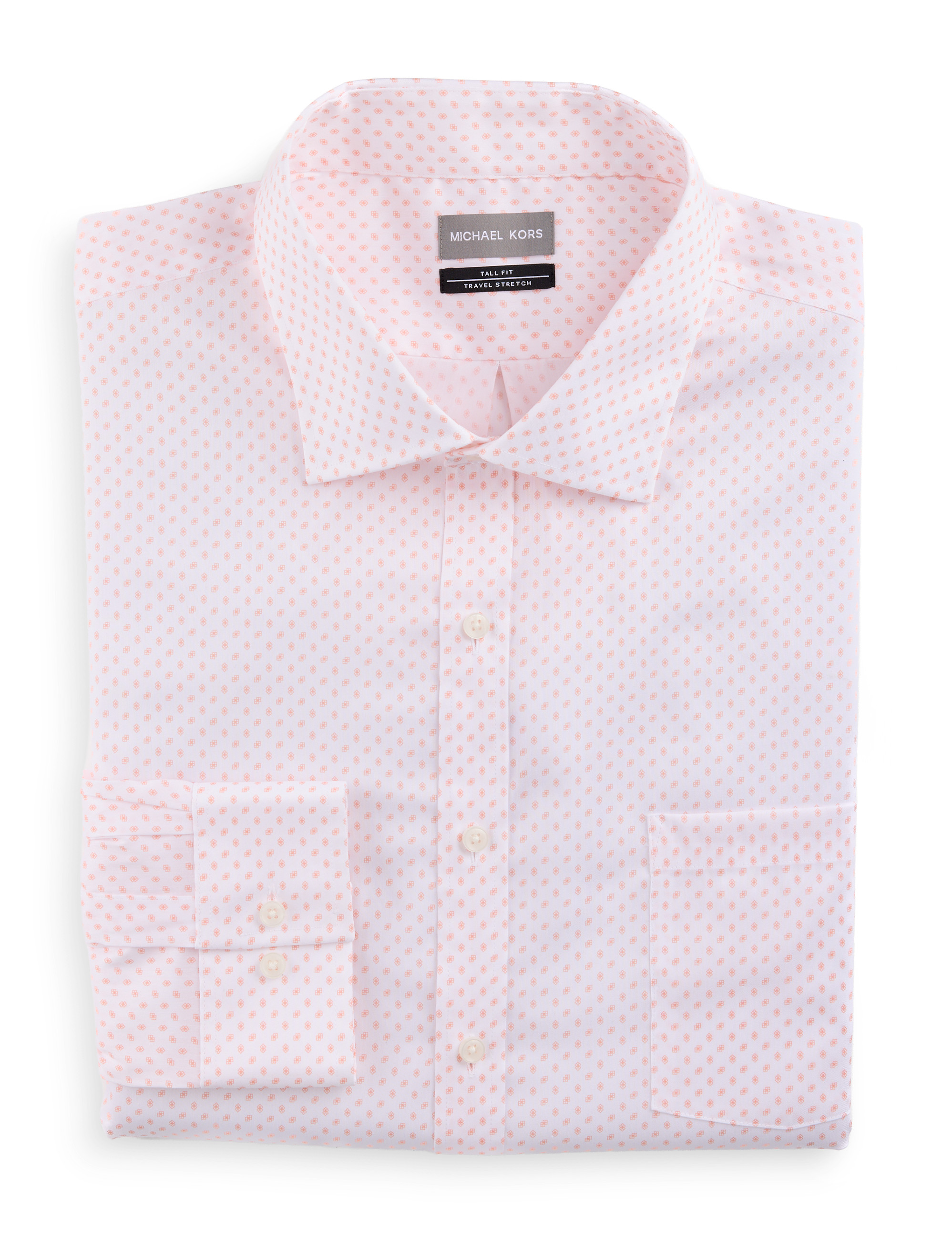 Mini Geometric Print Performance Dress Shirt