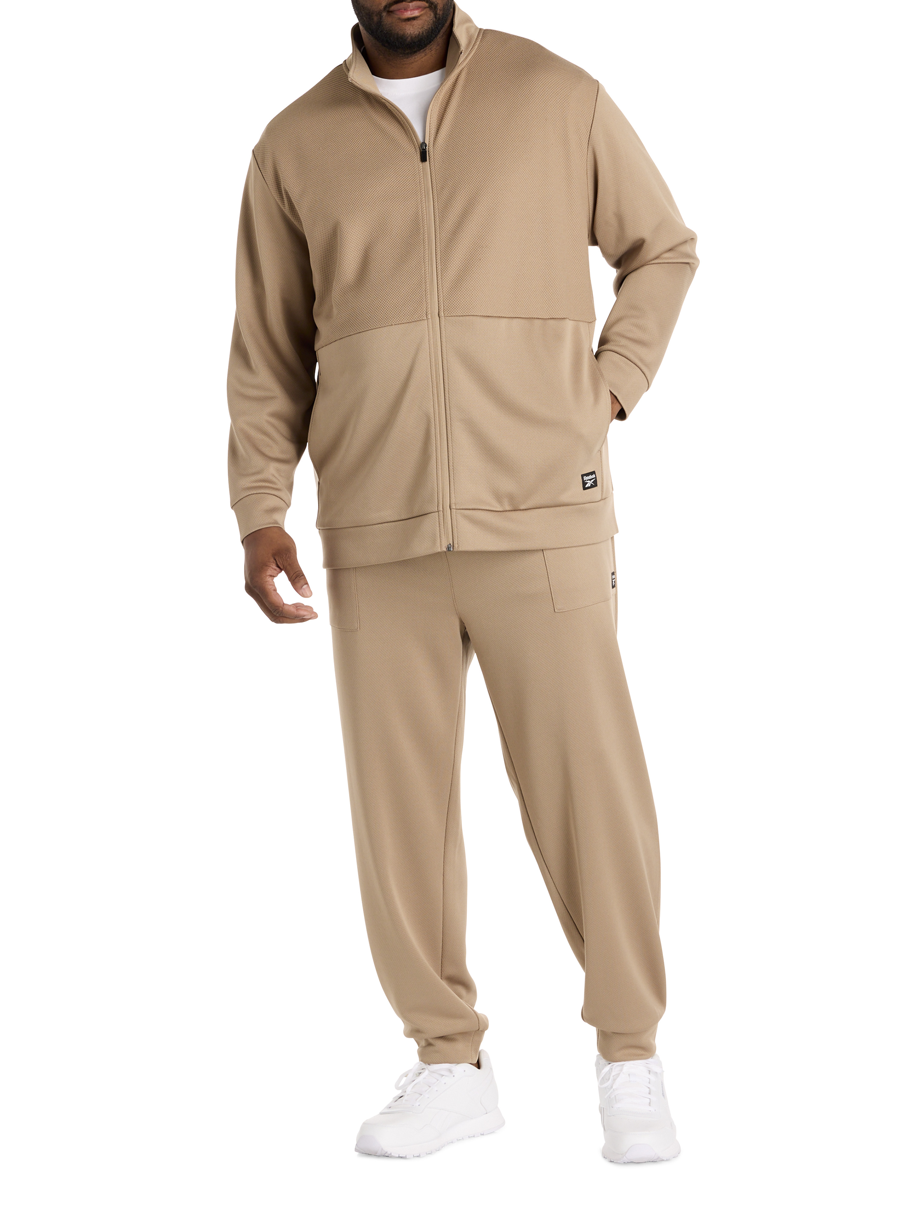 Big + Tall | Reebok Birdseye Performance Double-Knit Track Jacket