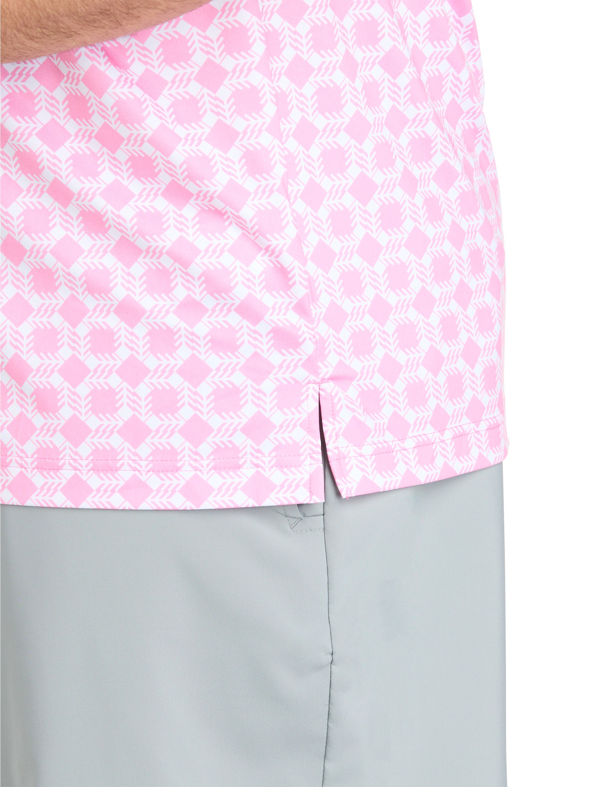 Mosaic Geometric Performance Polo Shirt - thumbnail 5
