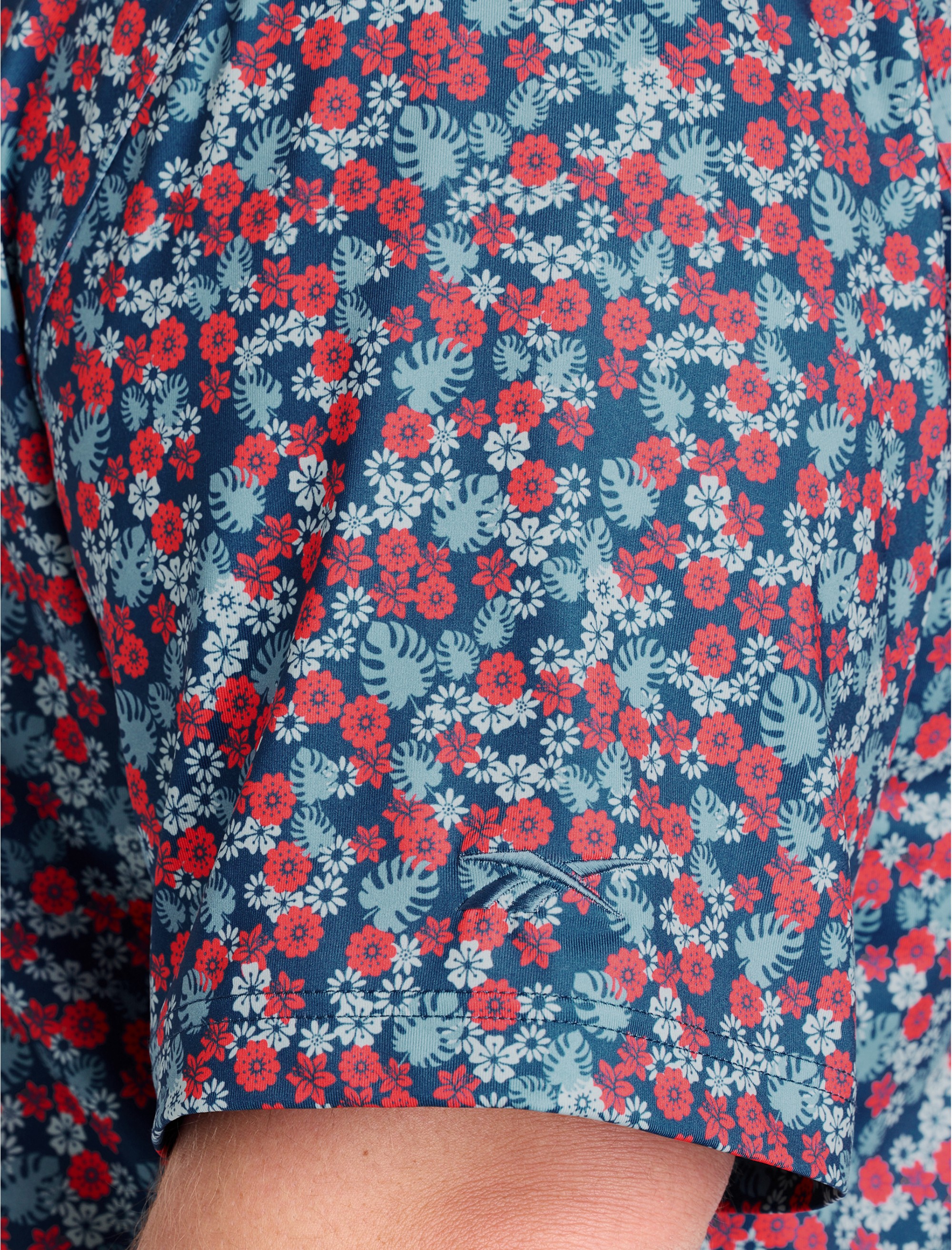 Island Floral Americana Polo Shirt - thumbnail 3