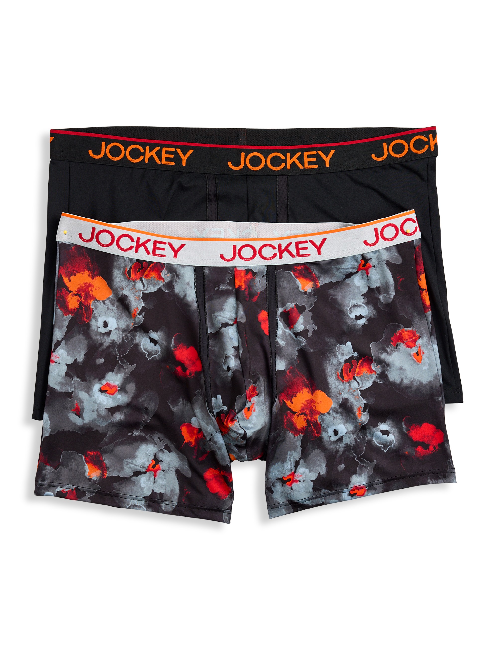 2-pk 6 Inch Chafe-Proof Microfiber Boxer Briefs