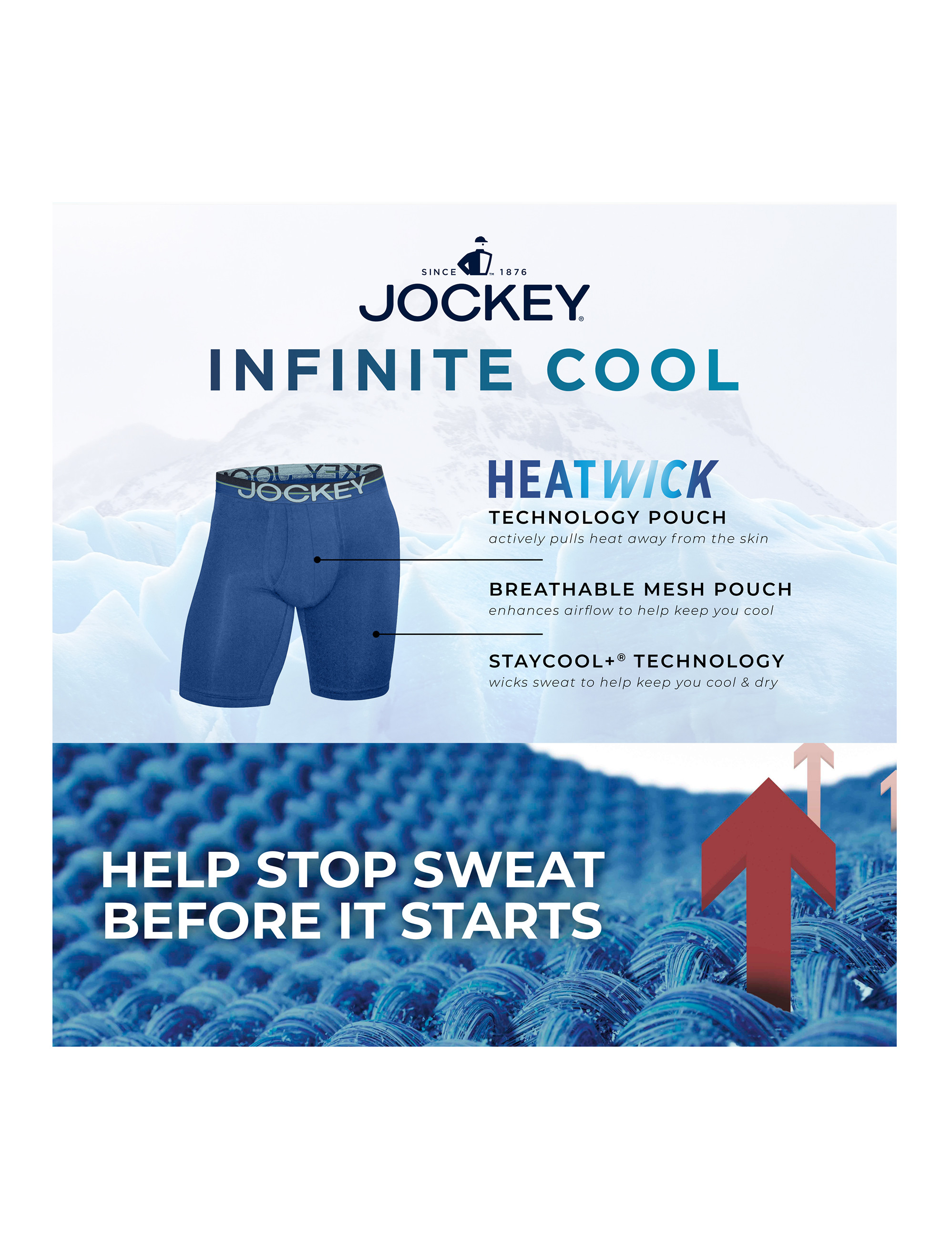 2-pk Infinite Cool Performance Boxer Briefs