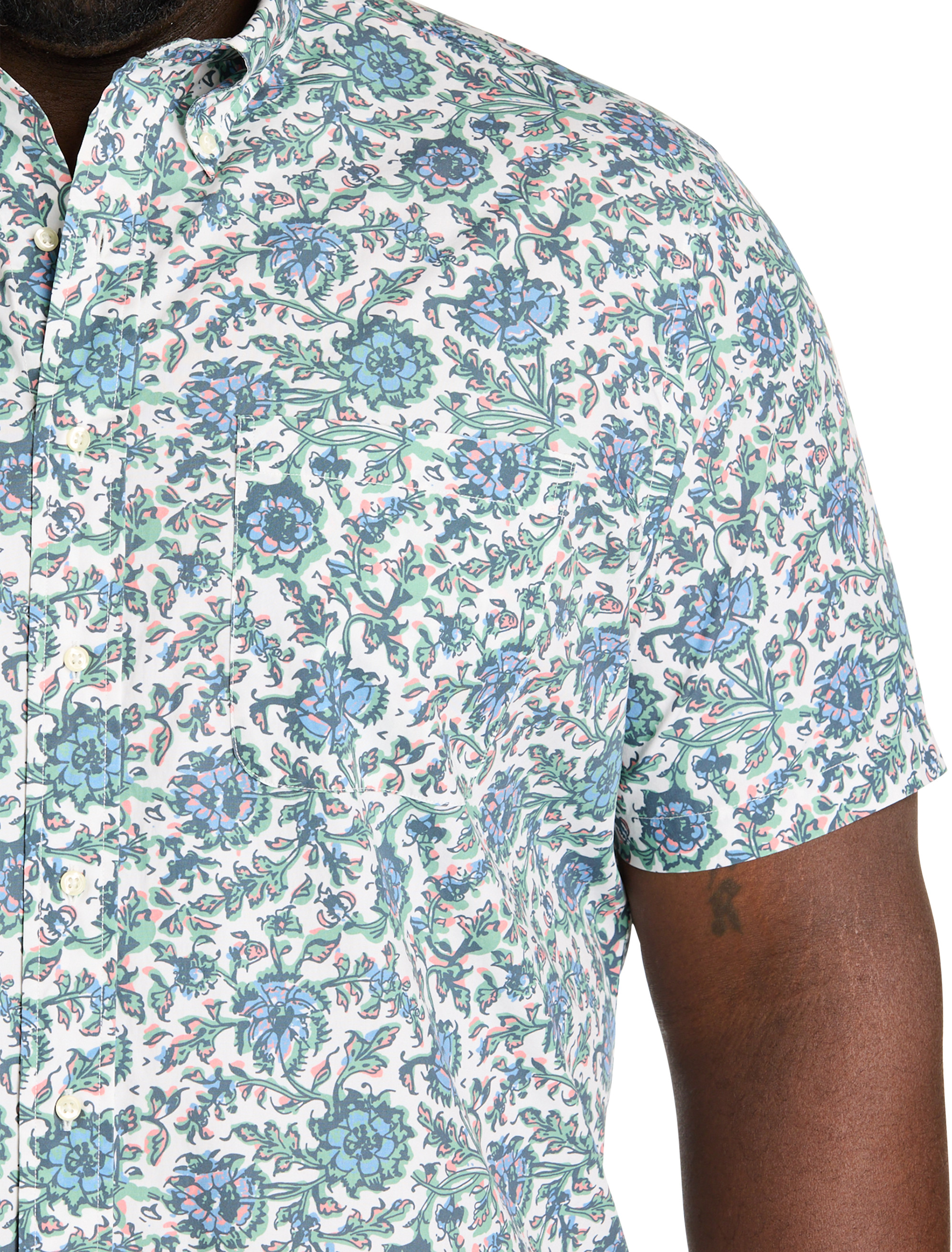 Floral Print Sport Shirt