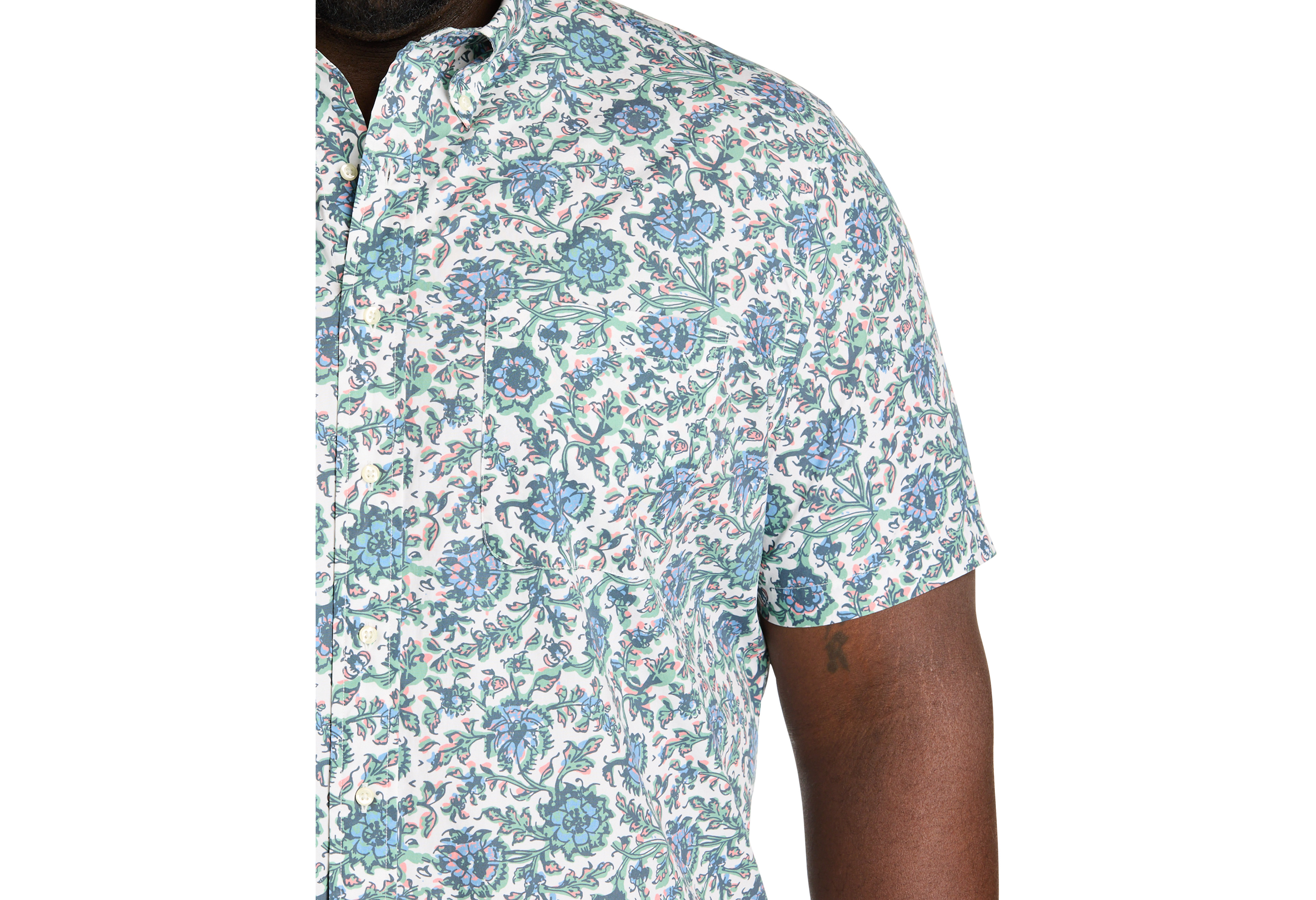 Floral Print Sport Shirt