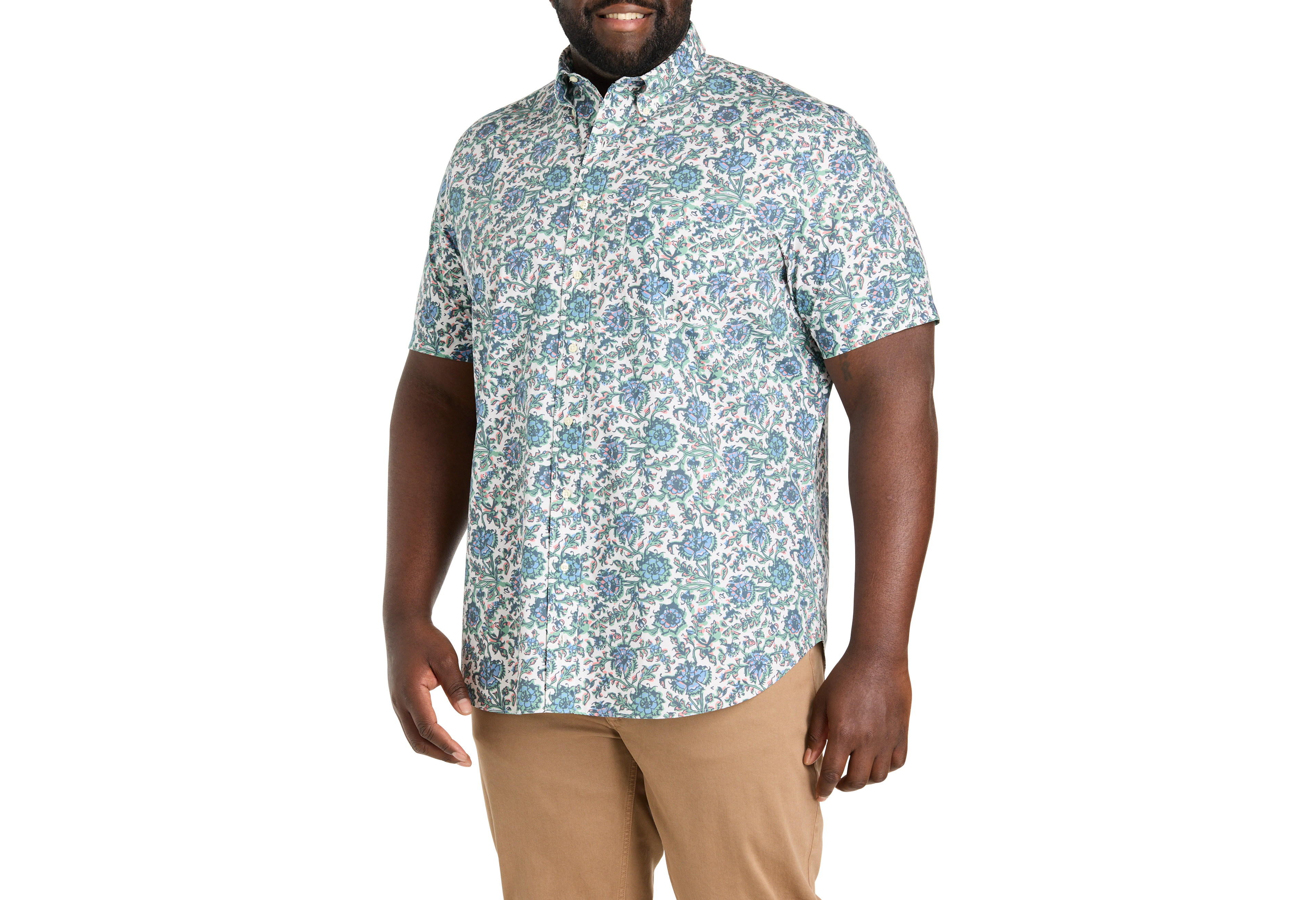 Floral Print Sport Shirt