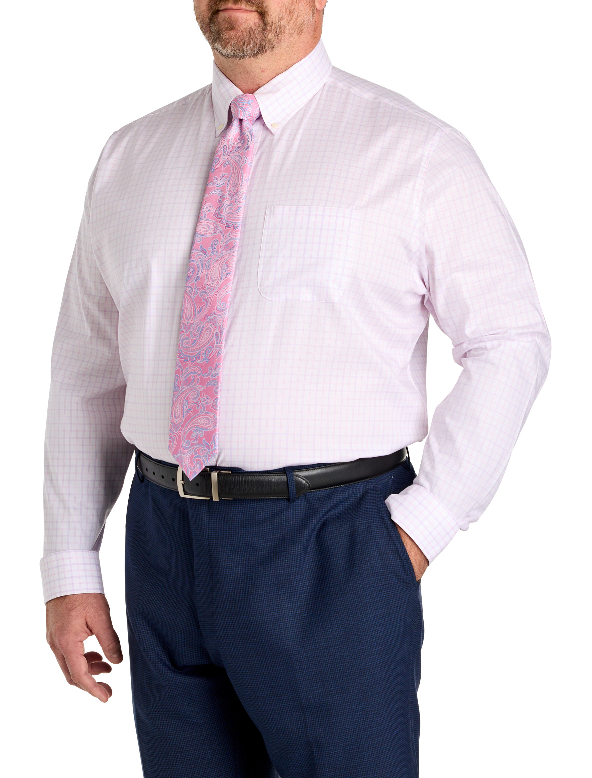 Non-Iron Check Dress Shirt