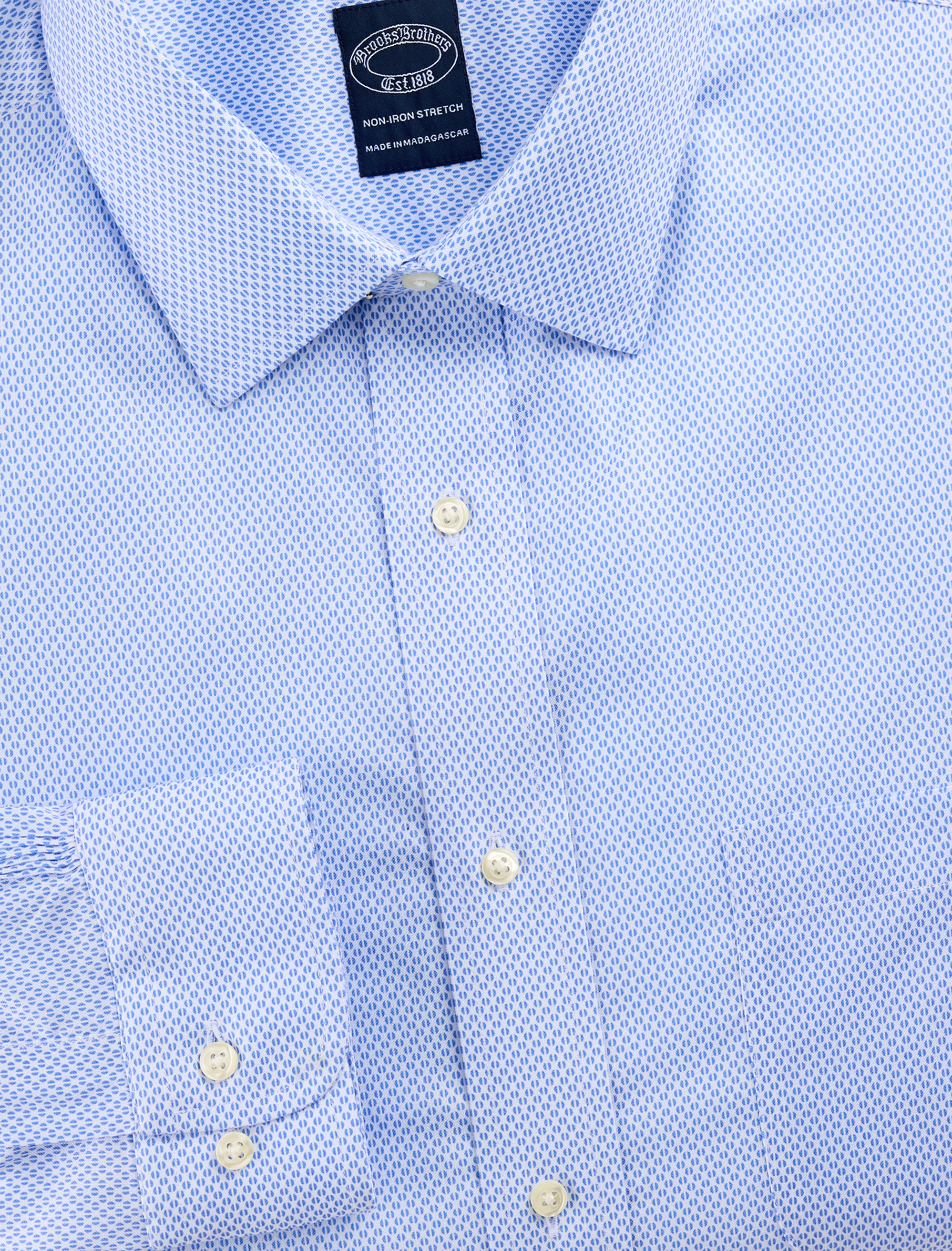Non-Iron Geometric Patterned Dress Shirt
