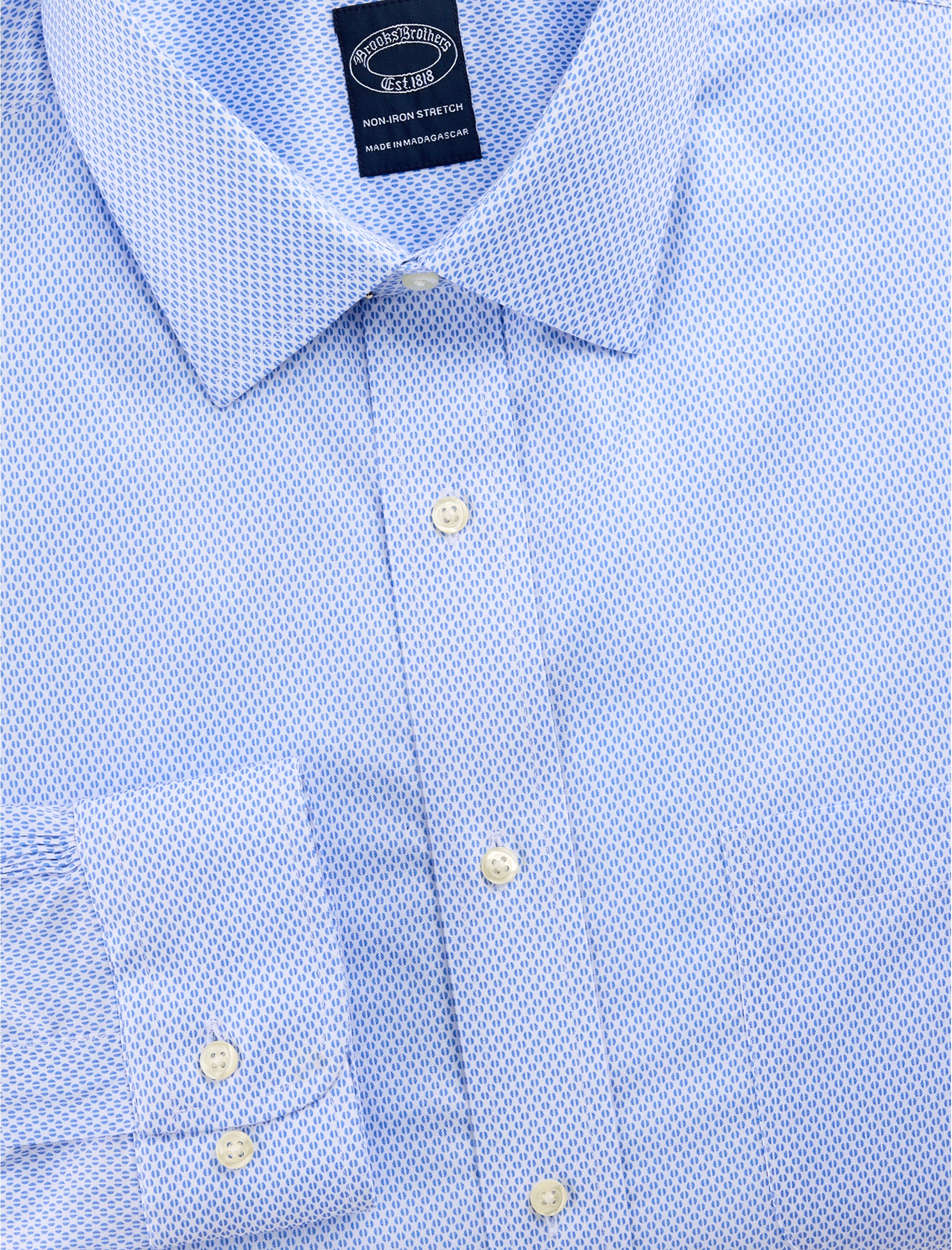 Non-Iron Geometric Patterned Dress Shirt - thumbnail 3