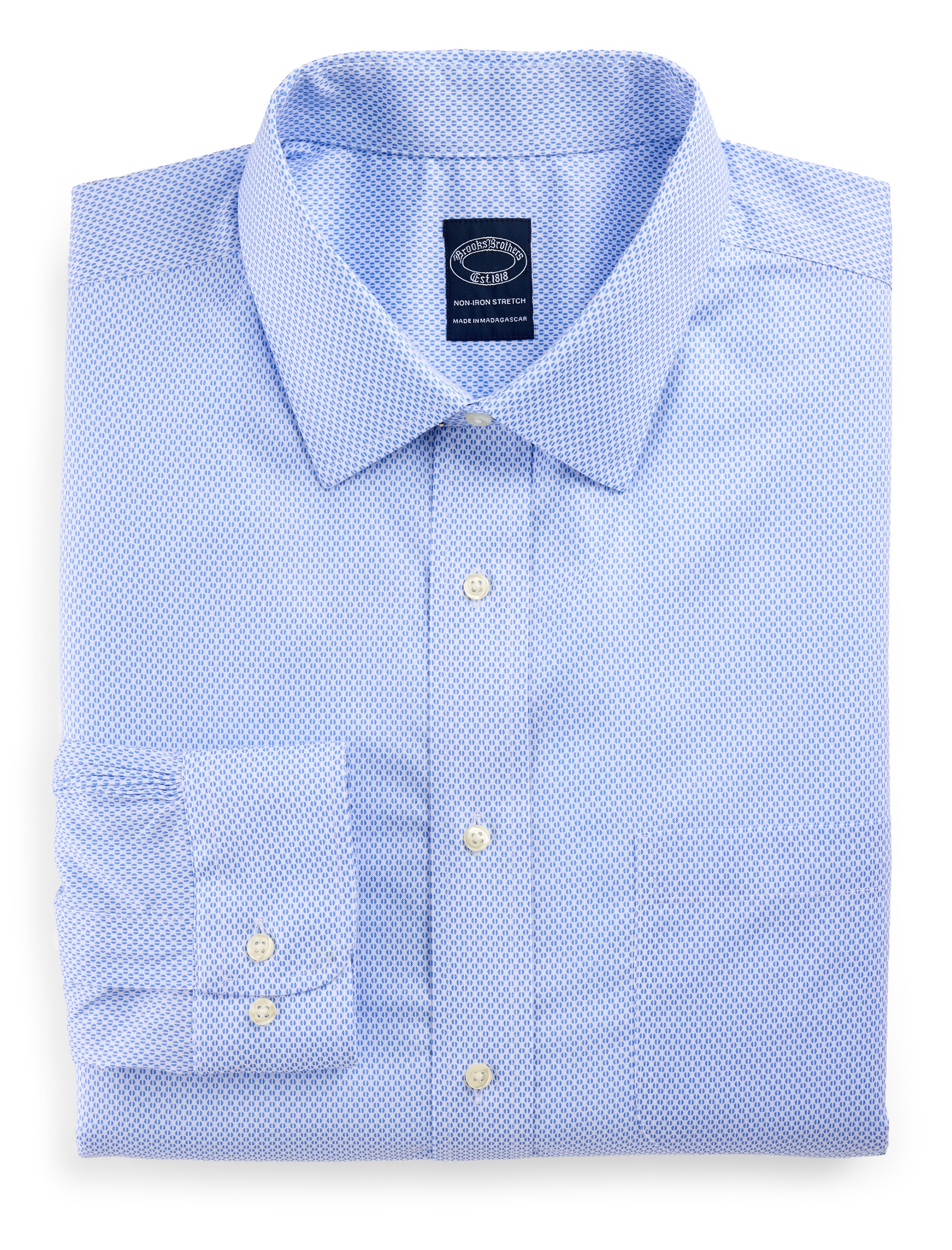 Non-Iron Geometric Patterned Dress Shirt - thumbnail 4