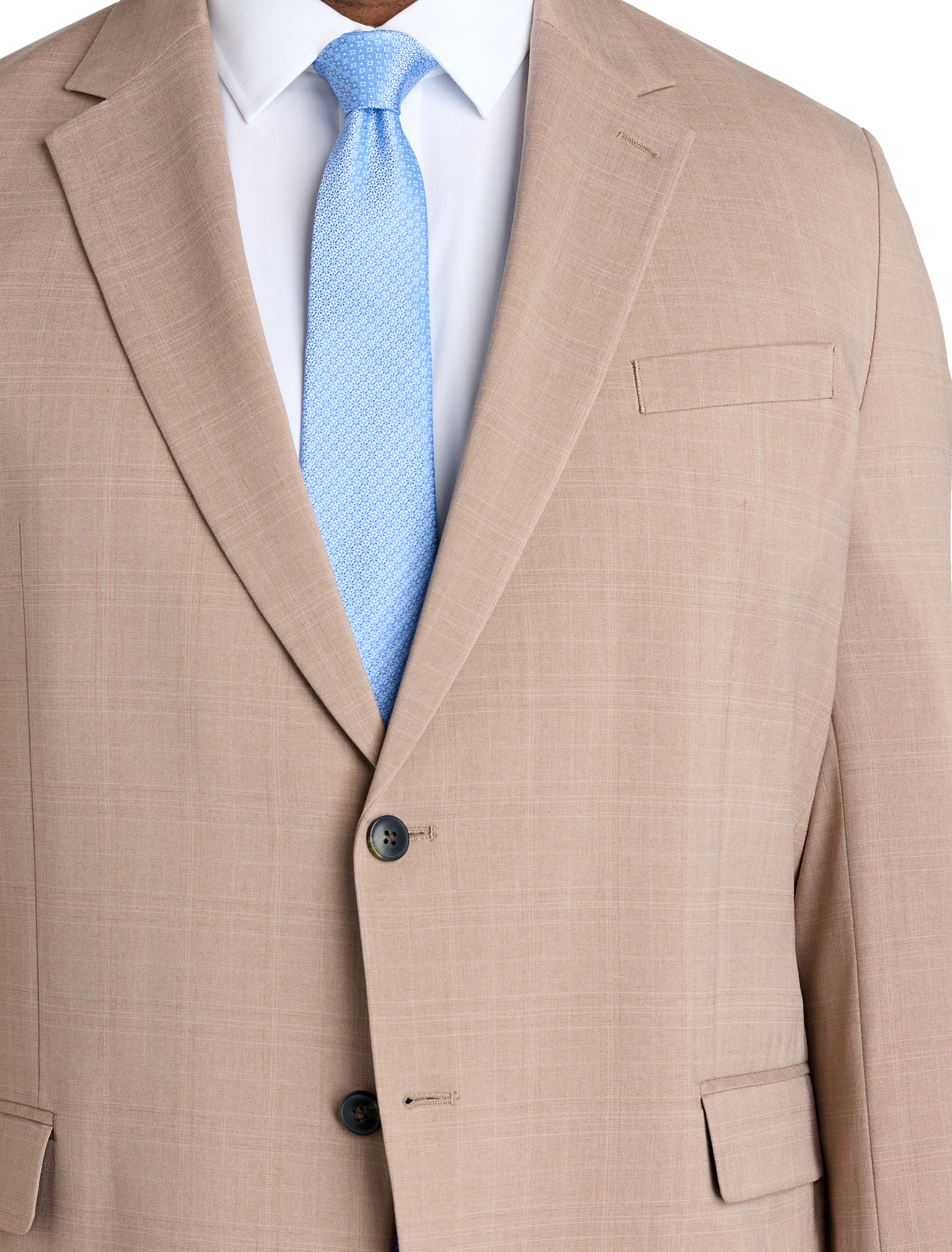 Smart Wash® Tonal Plaid Suit Jacket
