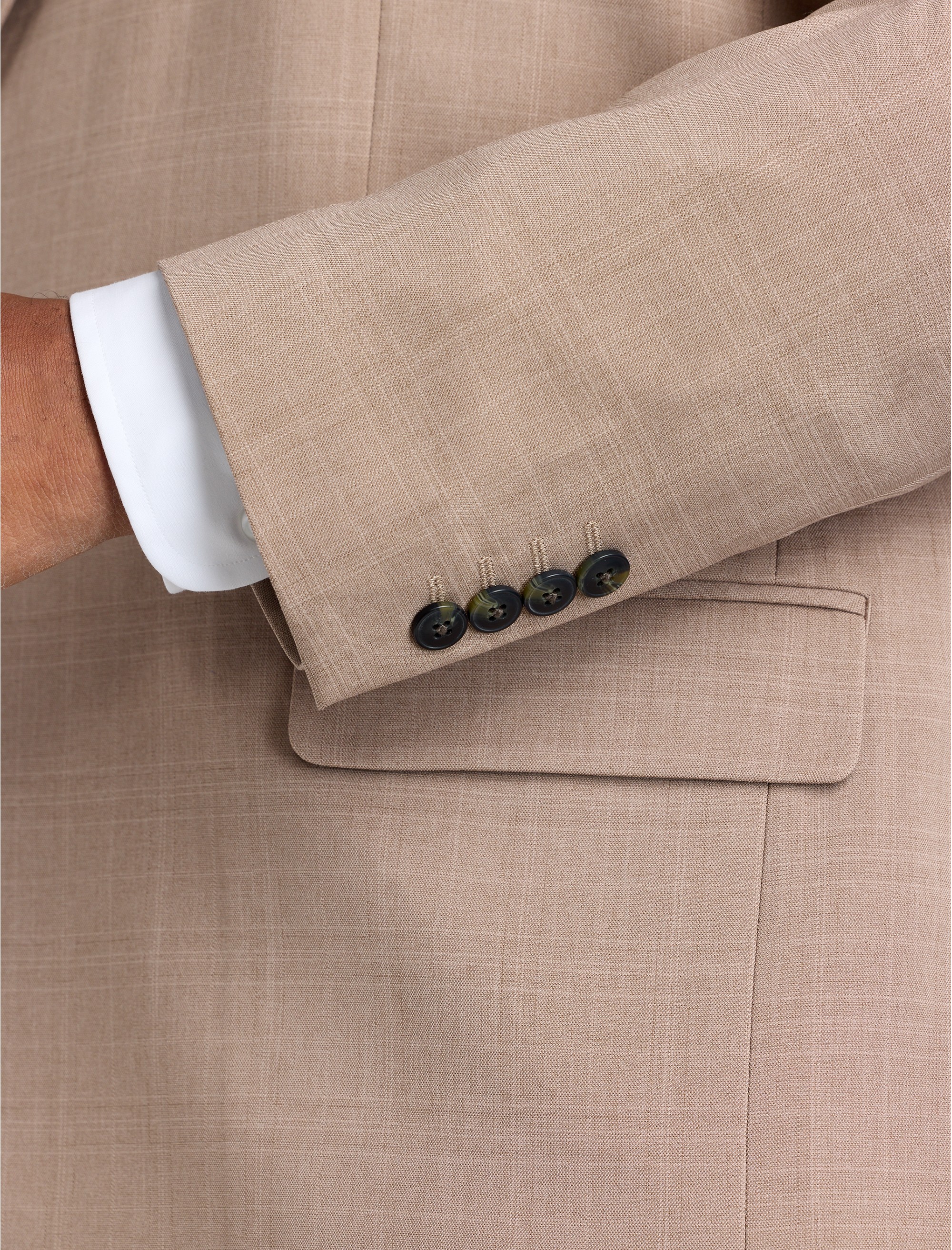 Smart Wash® Tonal Plaid Suit Jacket - thumbnail 3