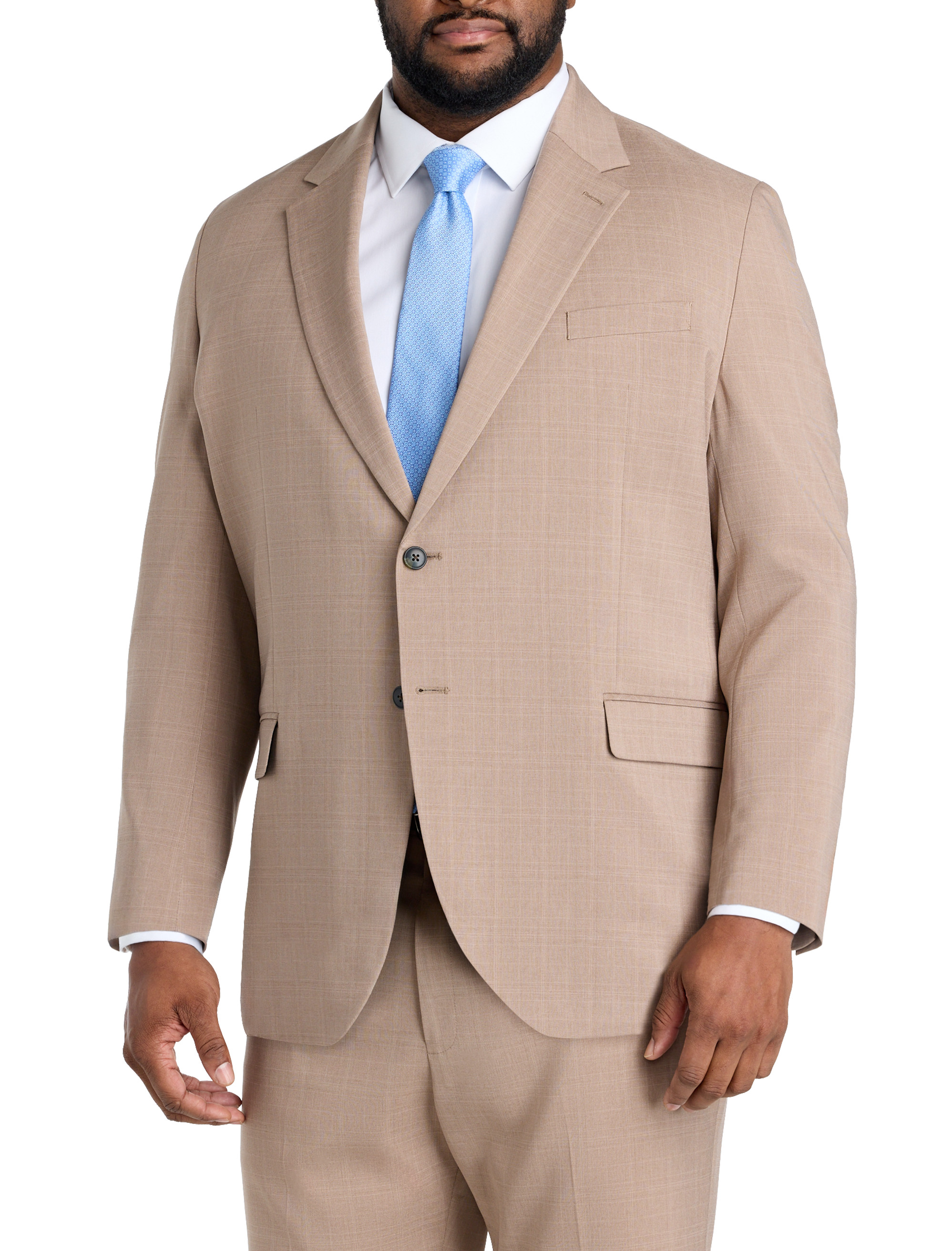 Smart Wash® Tonal Plaid Suit Jacket