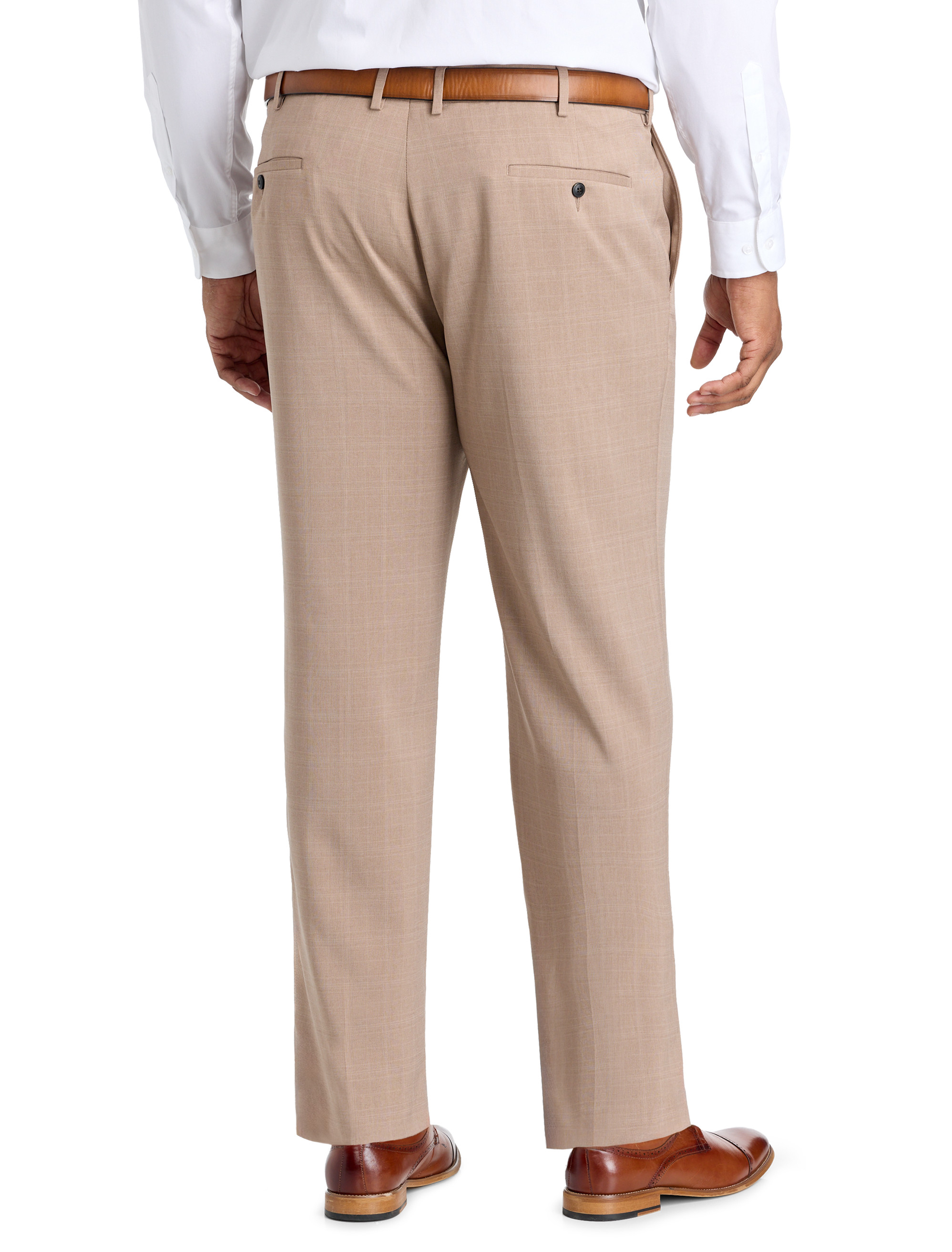 Tonal Plaid Smart Wash® Suit Pants