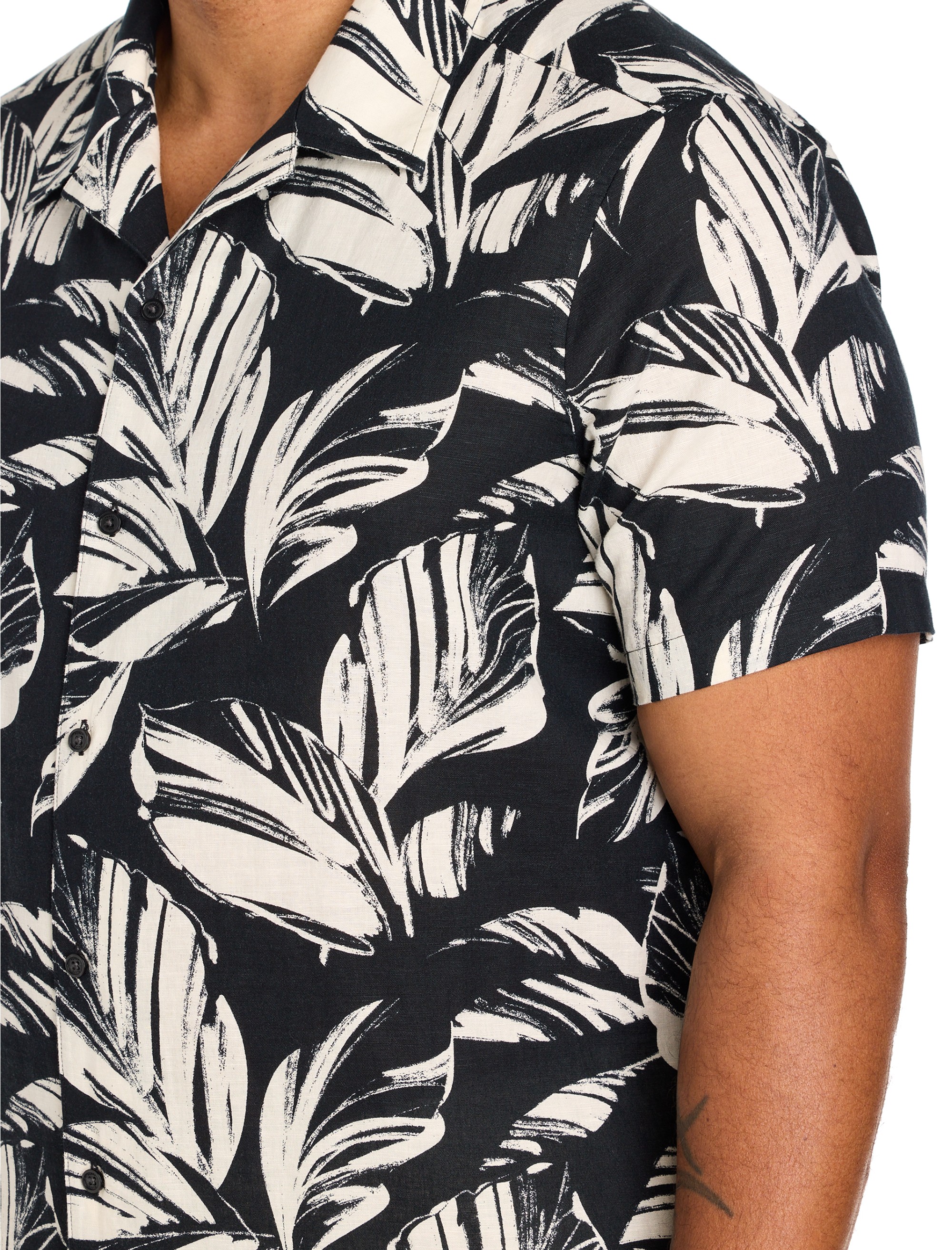 Printed Leaf Camp Shirt - thumbnail 2