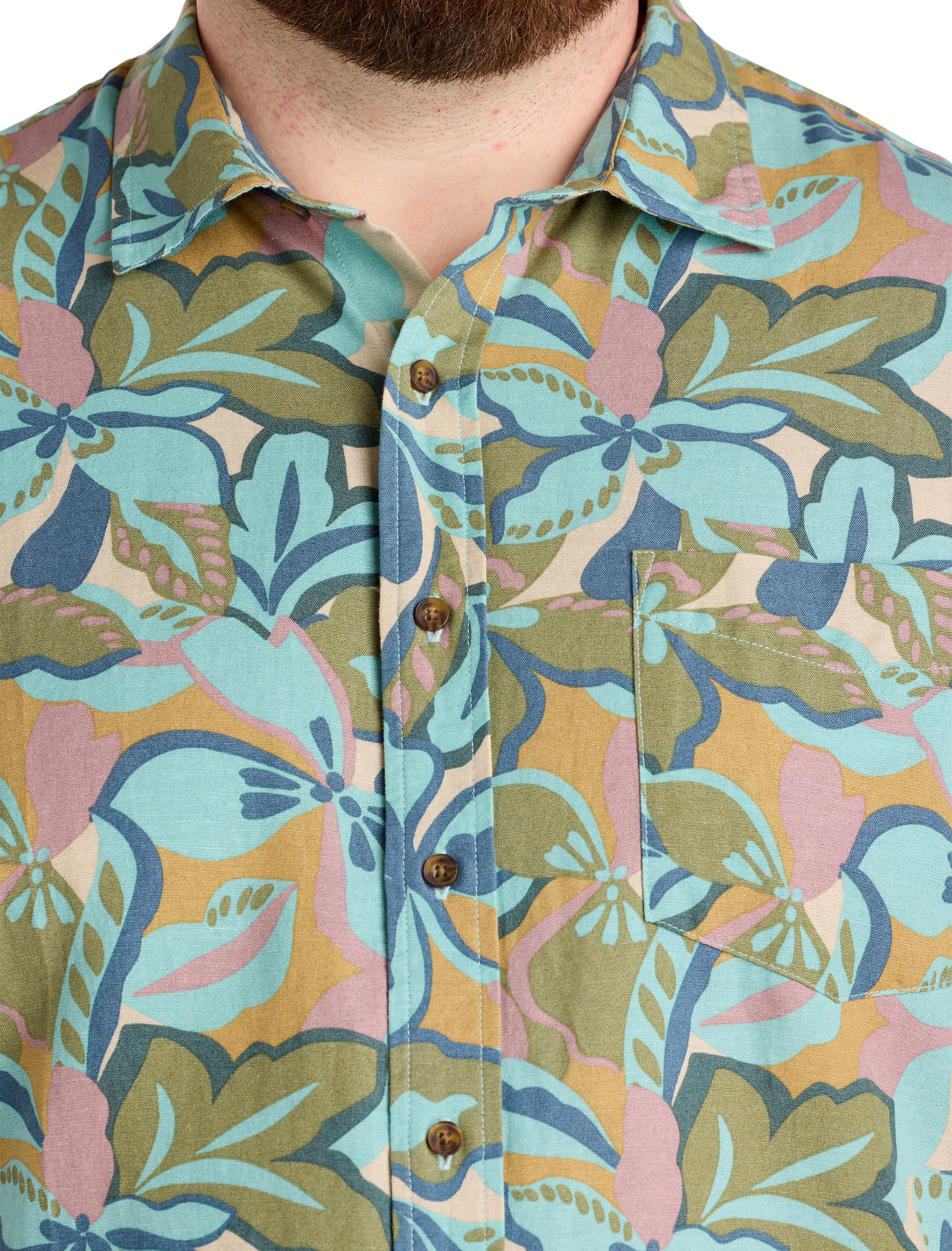 Floral Printed Sport Shirt