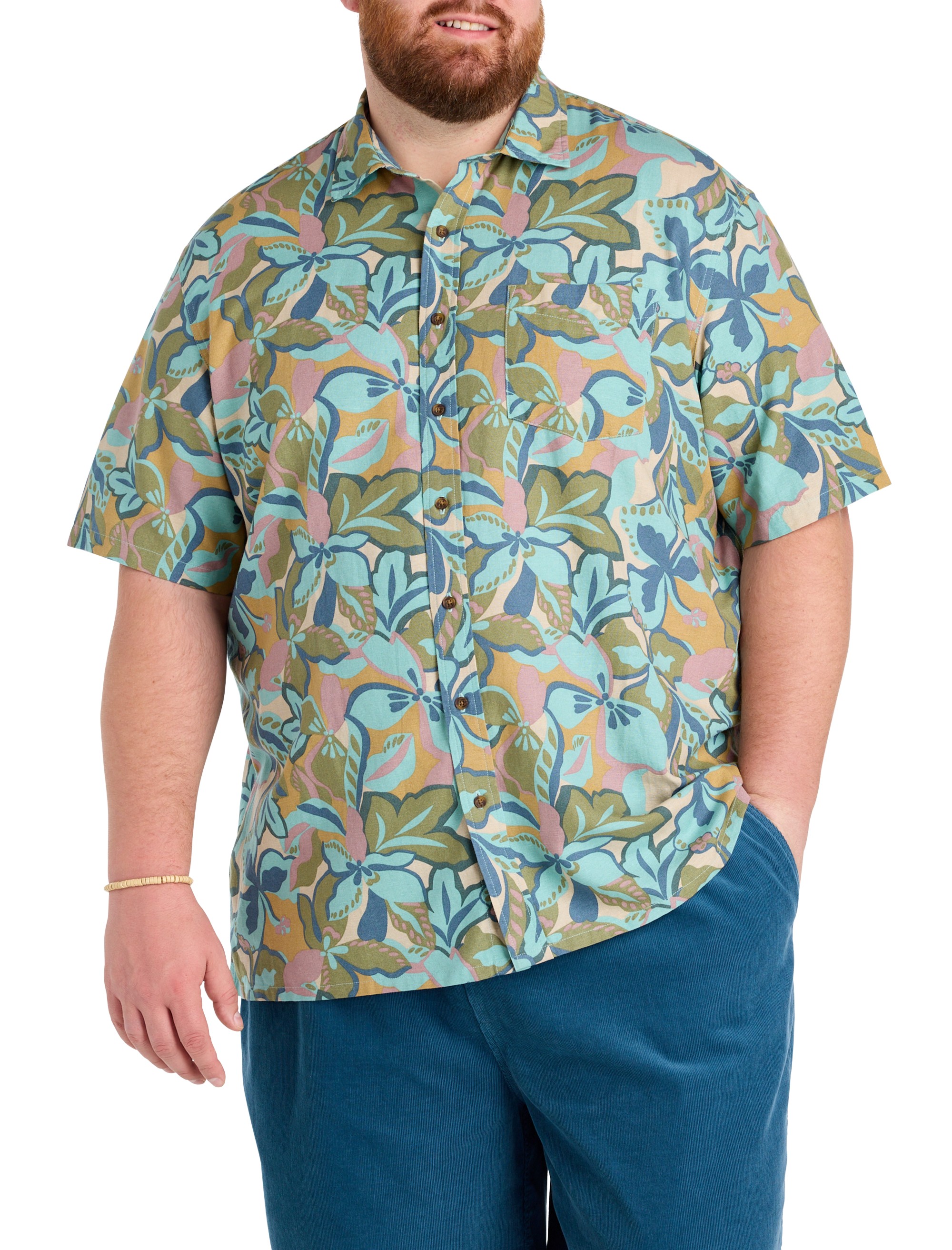 Floral Printed Sport Shirt